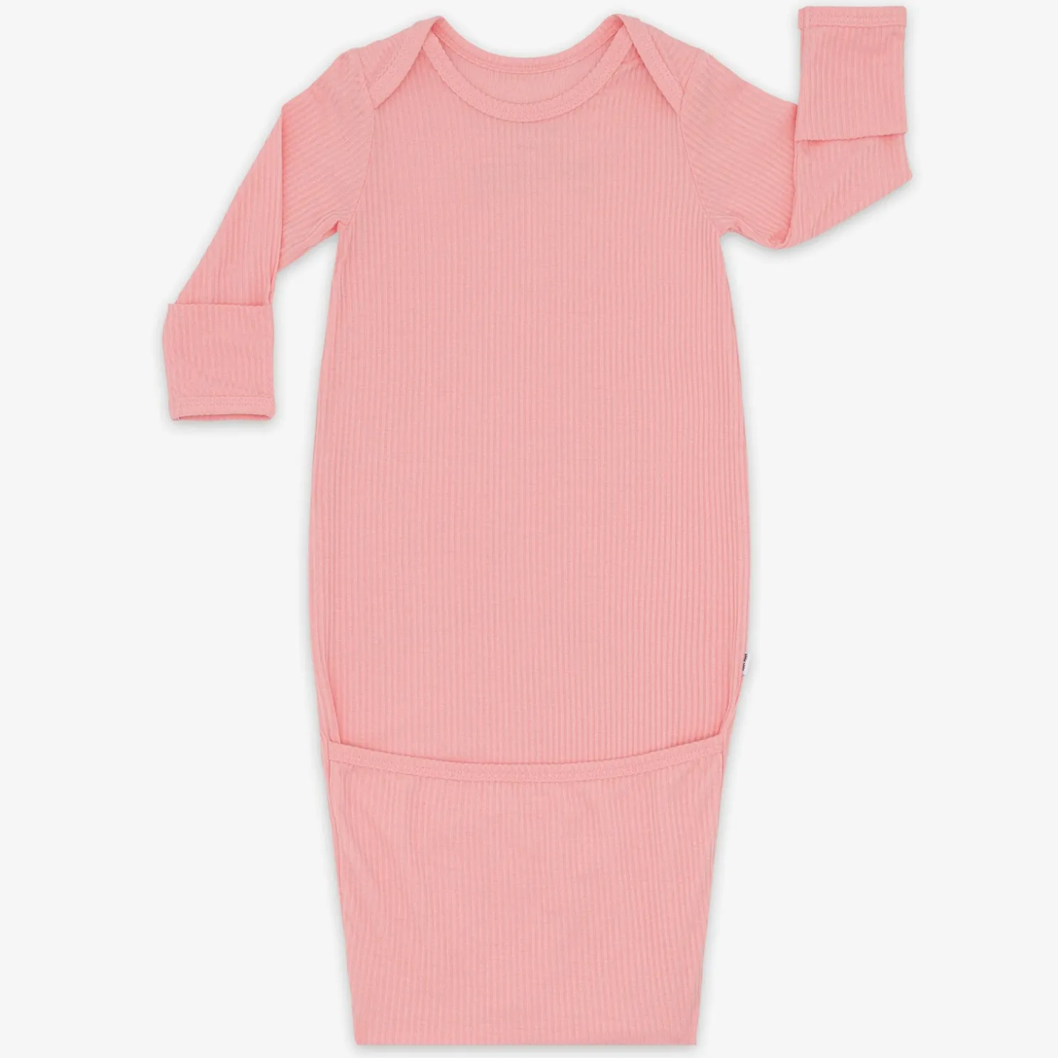 Bubblegum Ribbed Infant Gown