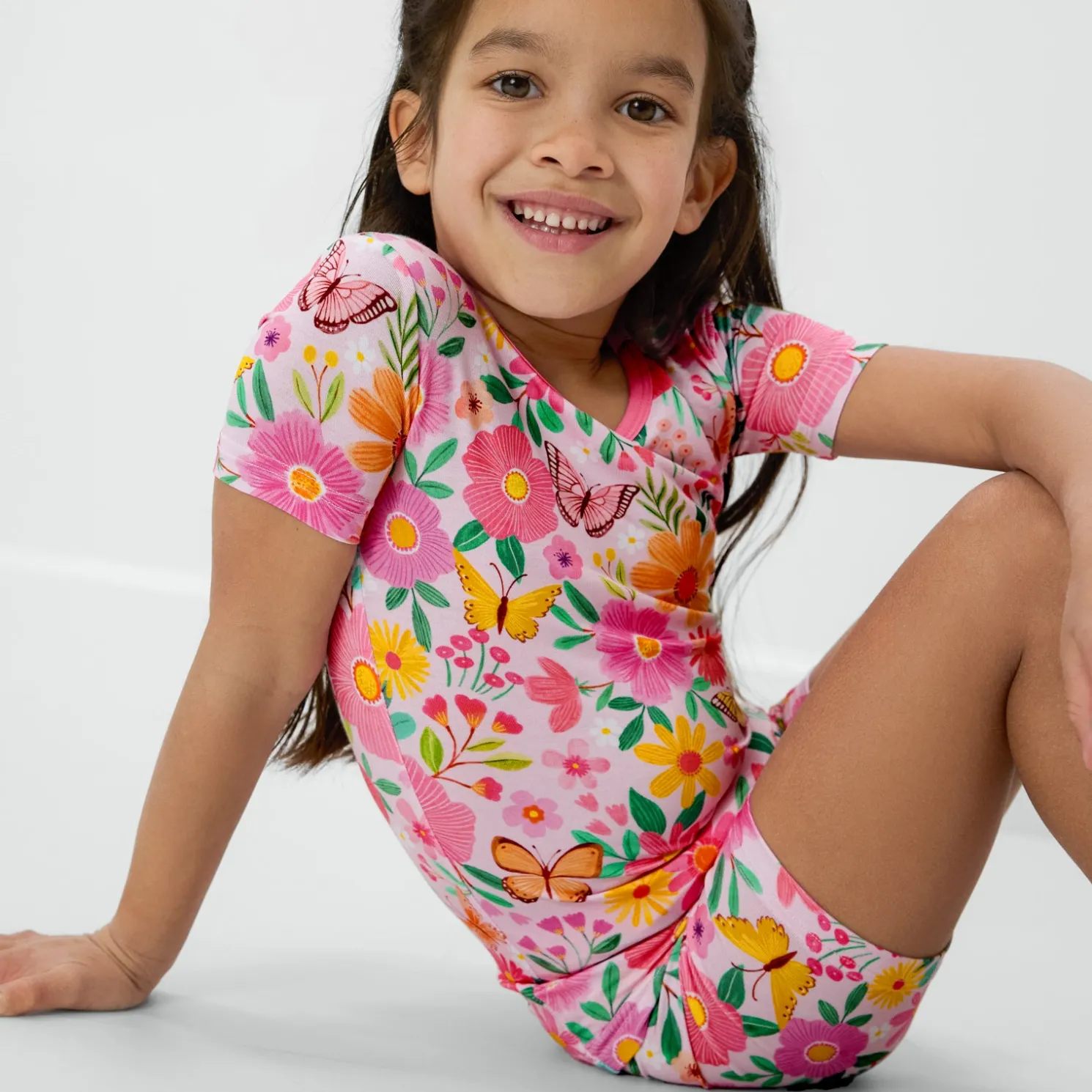 Butterfly Blooms Two-Piece Pajama Set