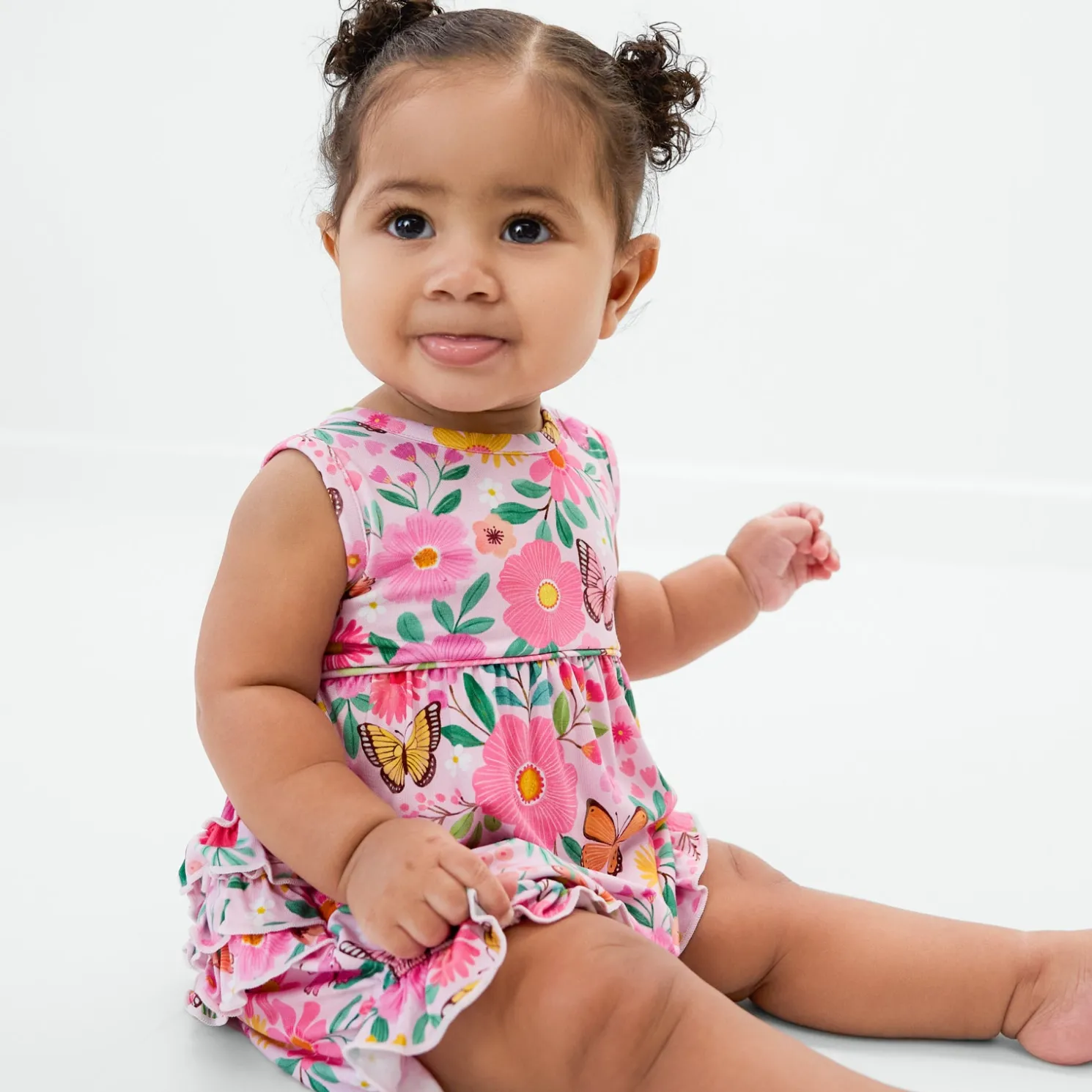 Butterfly Blooms Bubble Romper