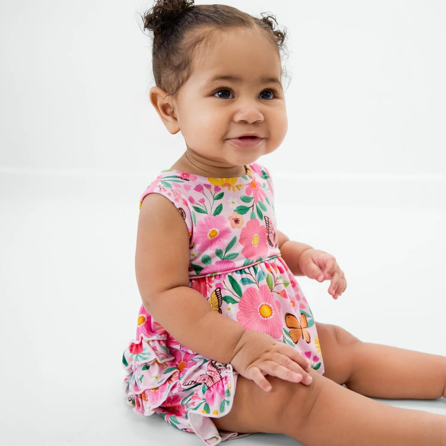 Butterfly Blooms Bubble Romper