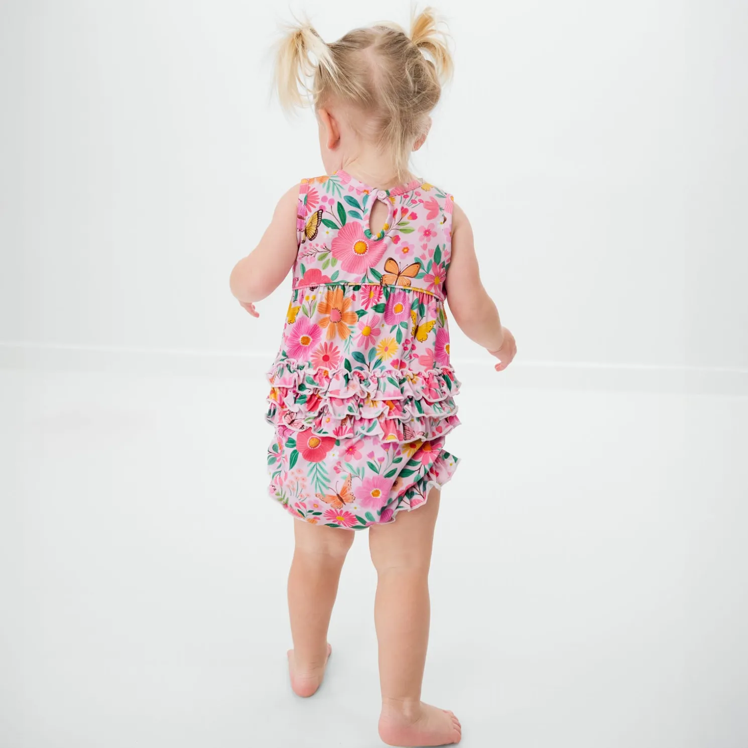 Butterfly Blooms Bubble Romper
