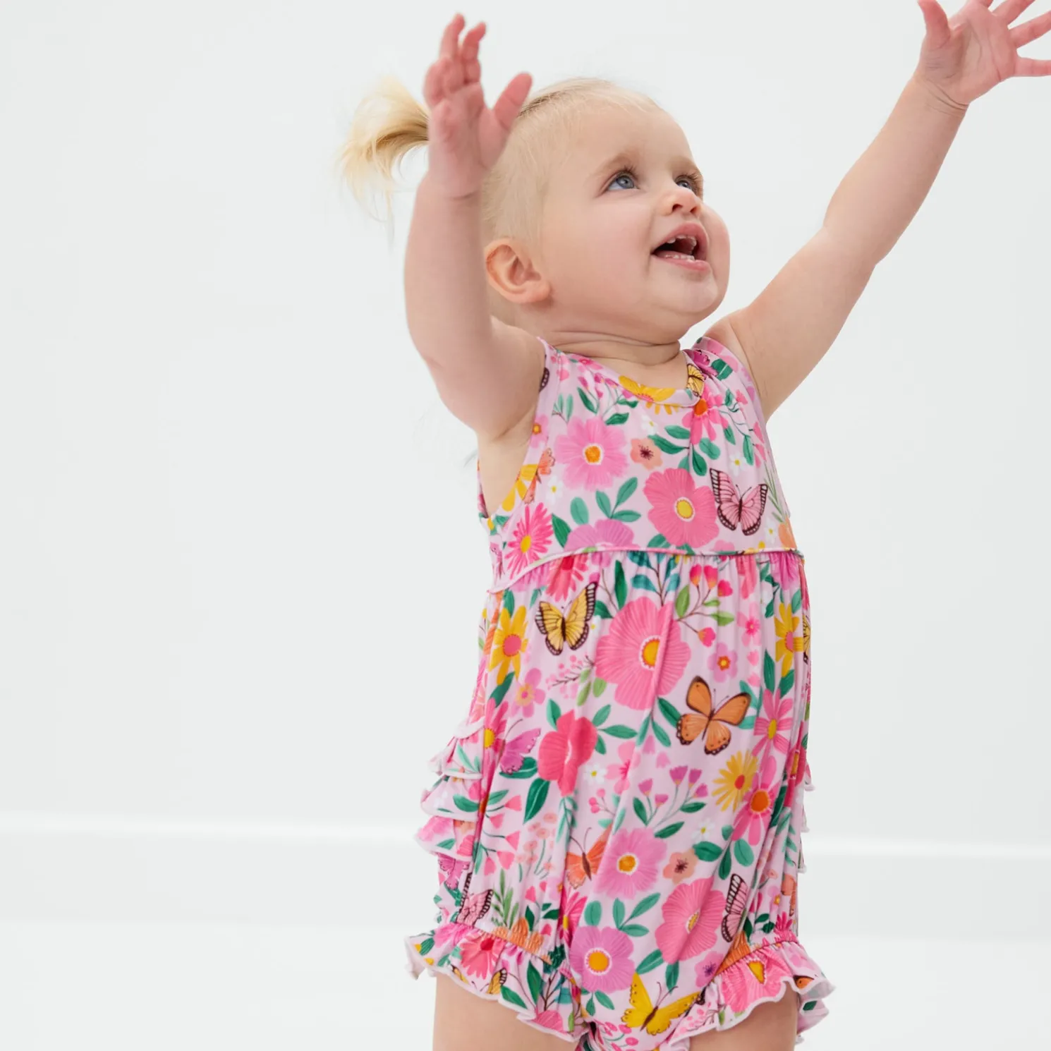 Butterfly Blooms Bubble Romper