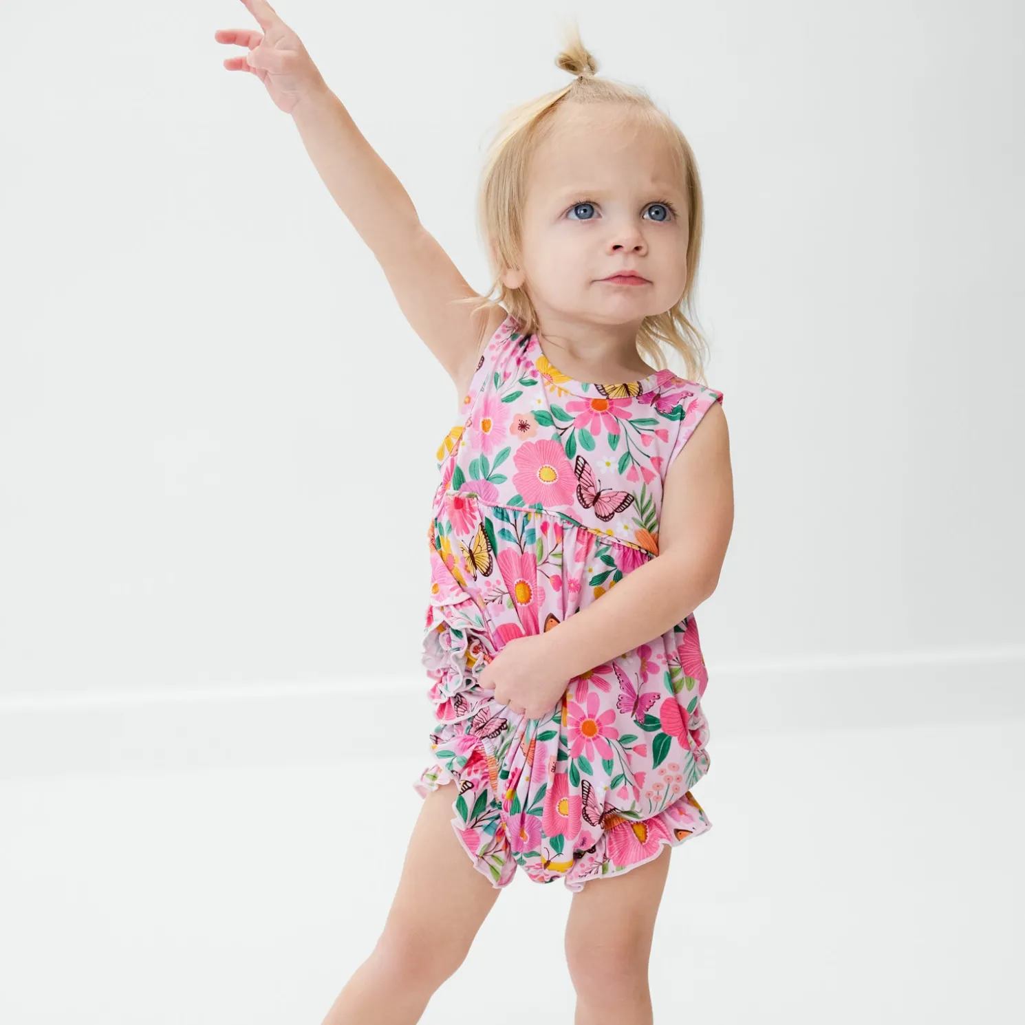 Butterfly Blooms Bubble Romper