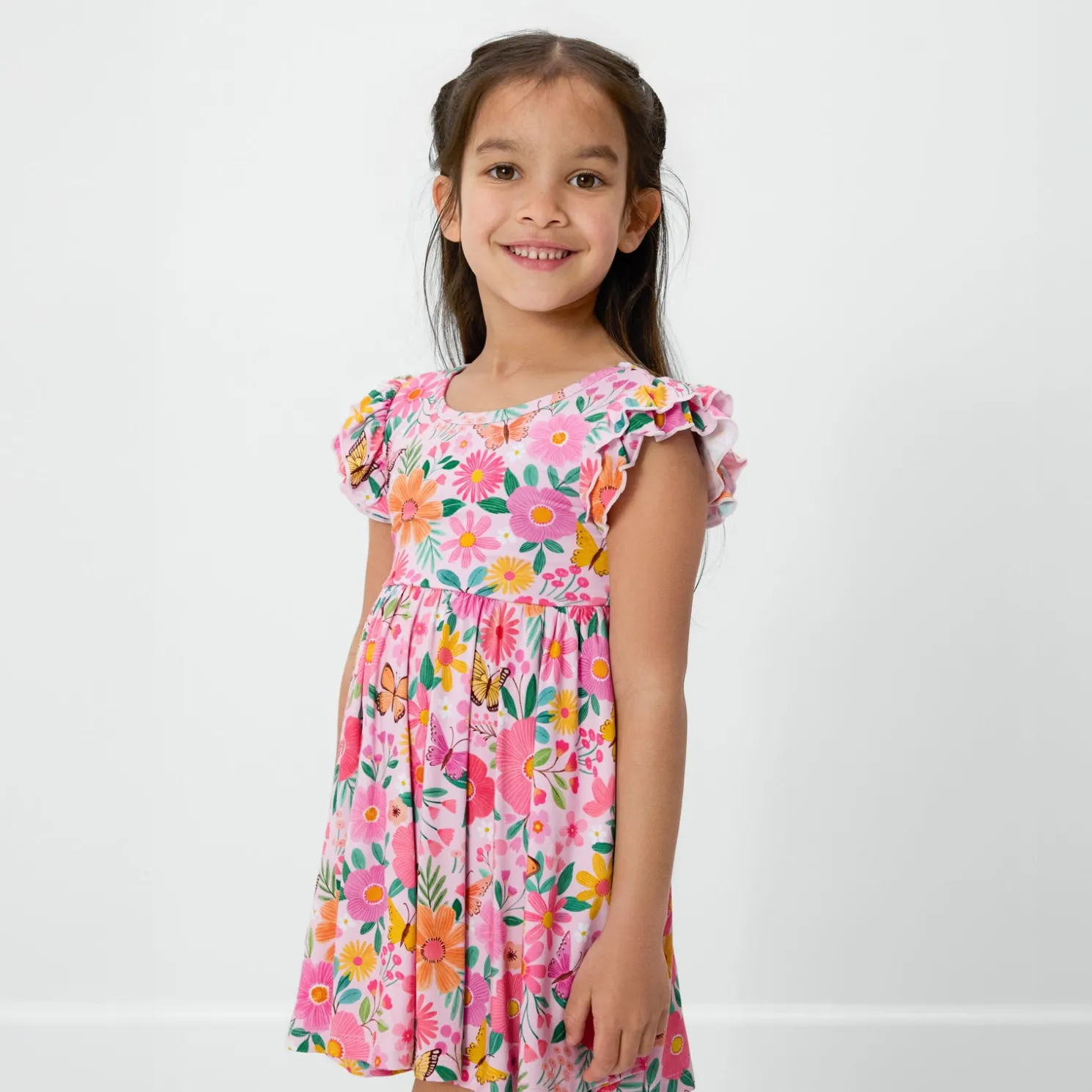 Butterfly Blooms Flutter Twirl Dress