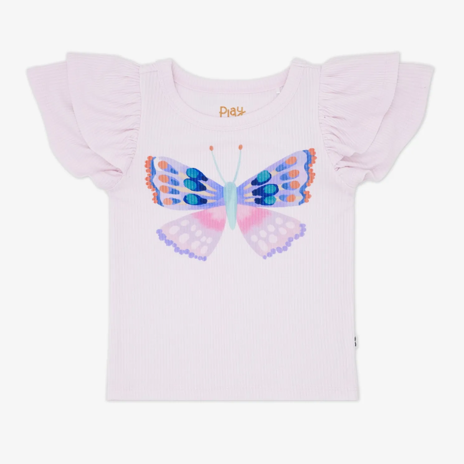 Butterfly Graphic Double Flutter Tee