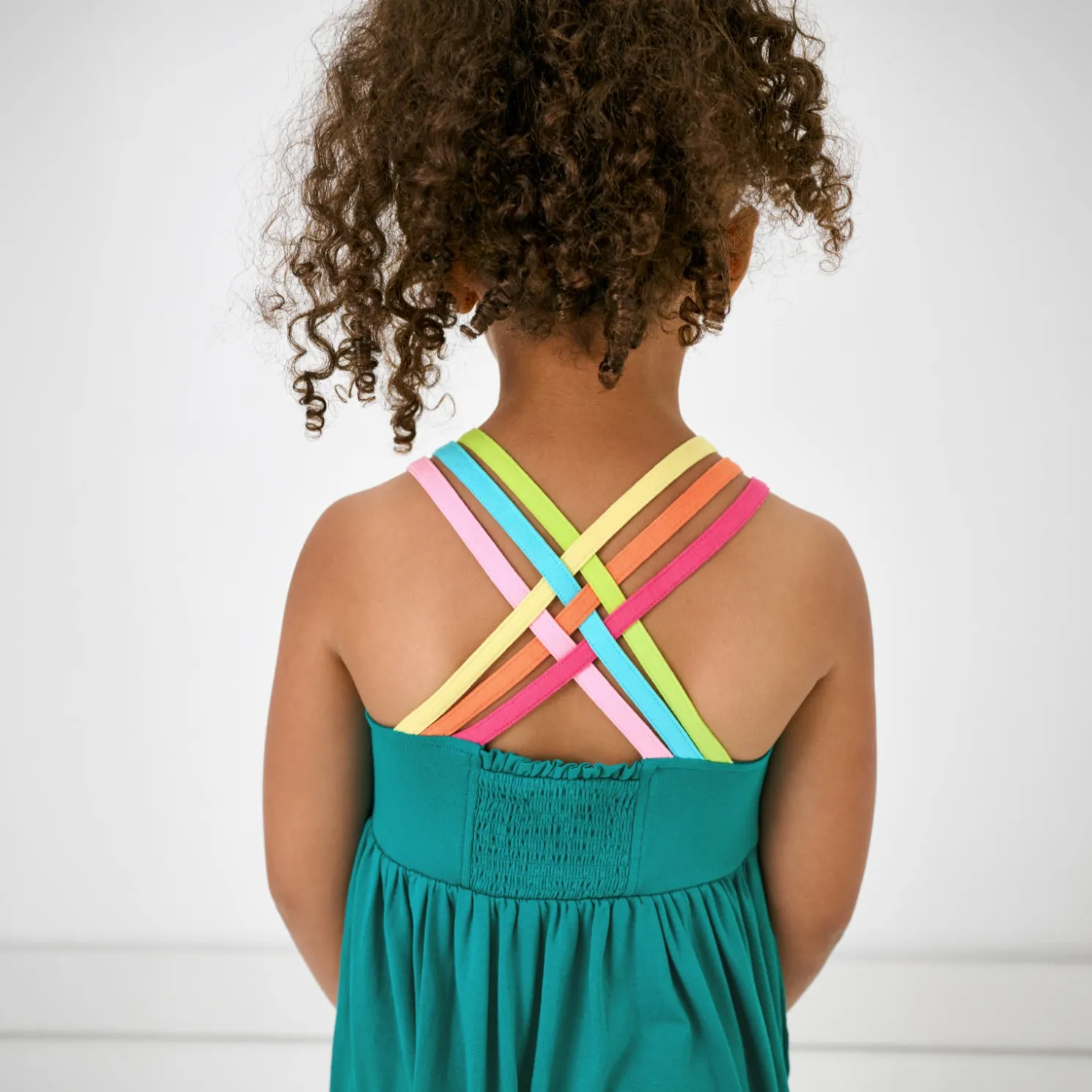 Calypso Teal Tiered Tank Dress