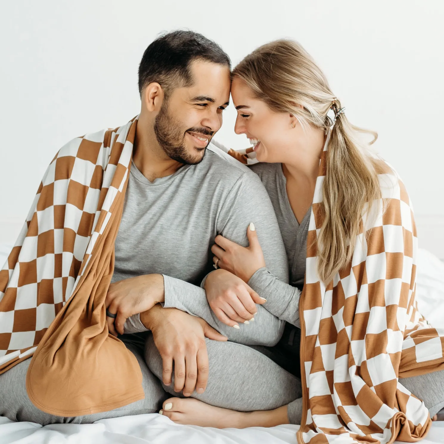 Caramel Checks Oversized Cloud Blanket®