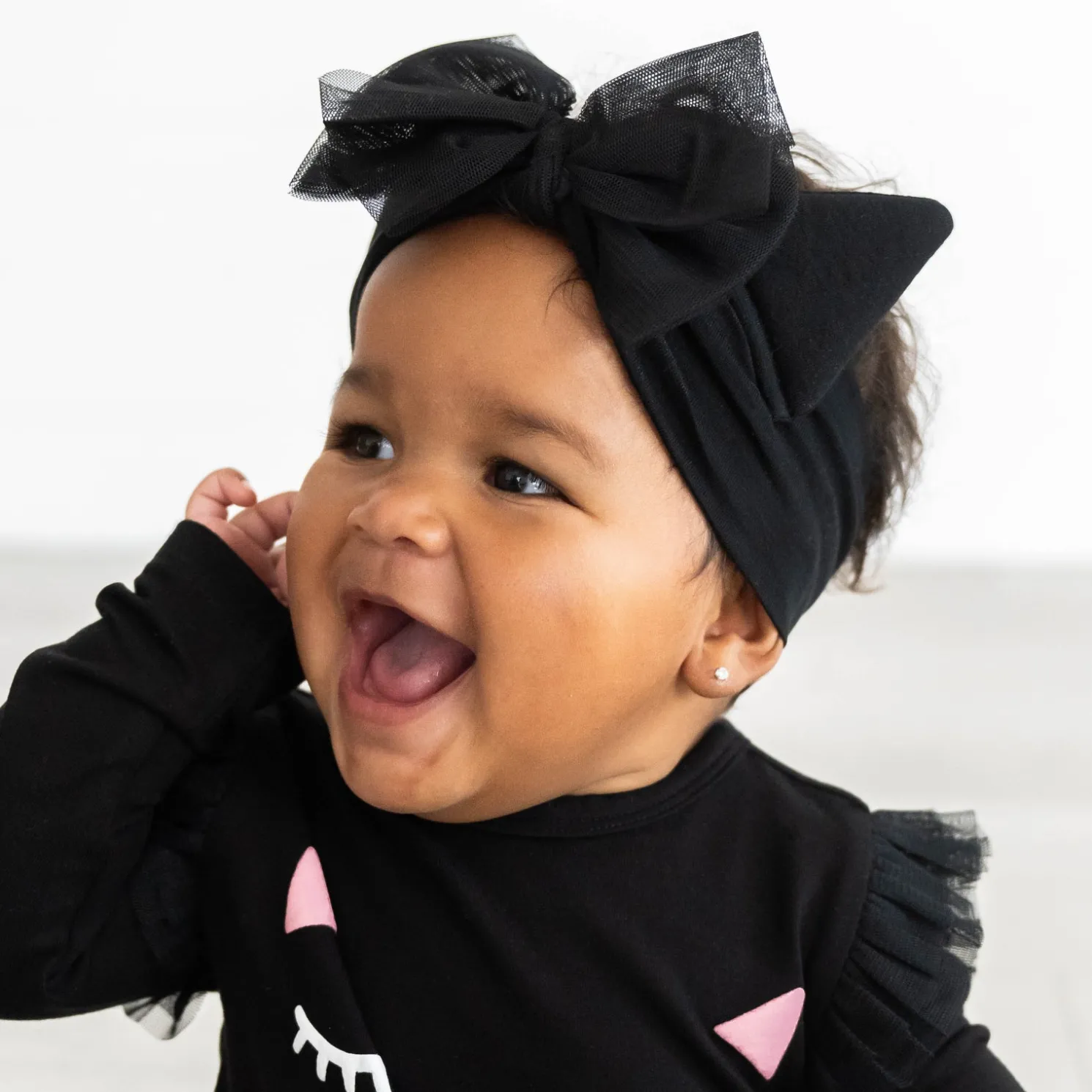 Cat Ears Luxe Bow Headband