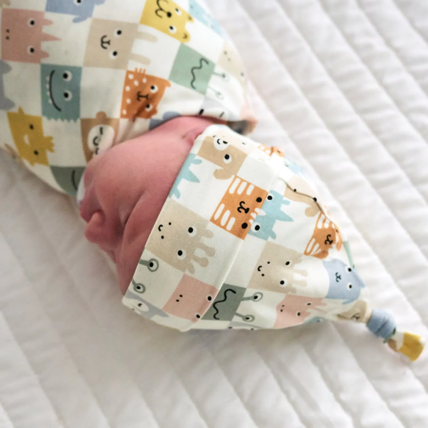 Check Mates Swaddle & Hat Set