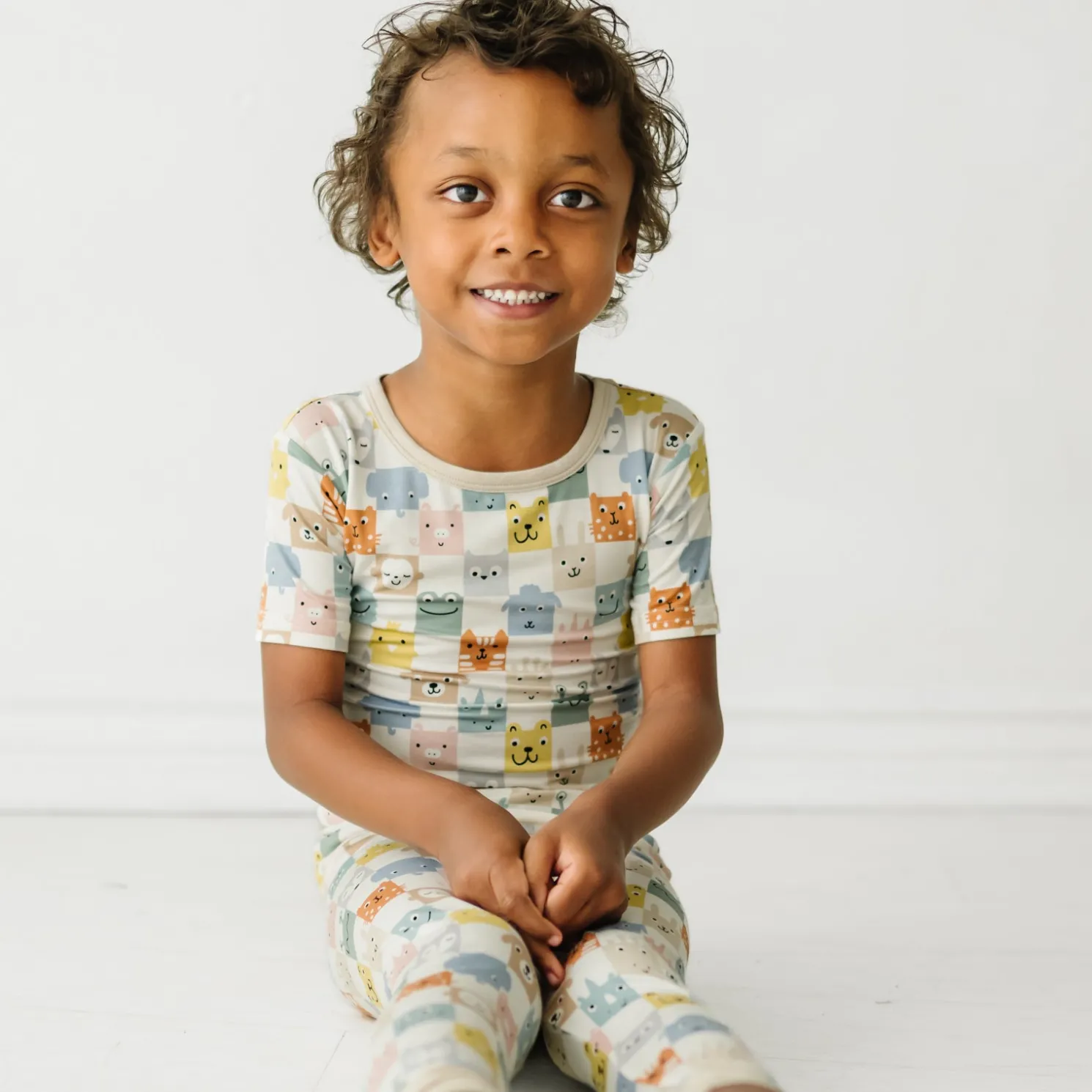 Check Mates Two-Piece Pajama Set