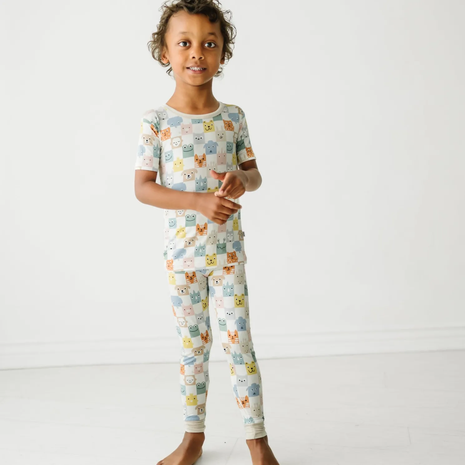 Check Mates Two-Piece Pajama Set