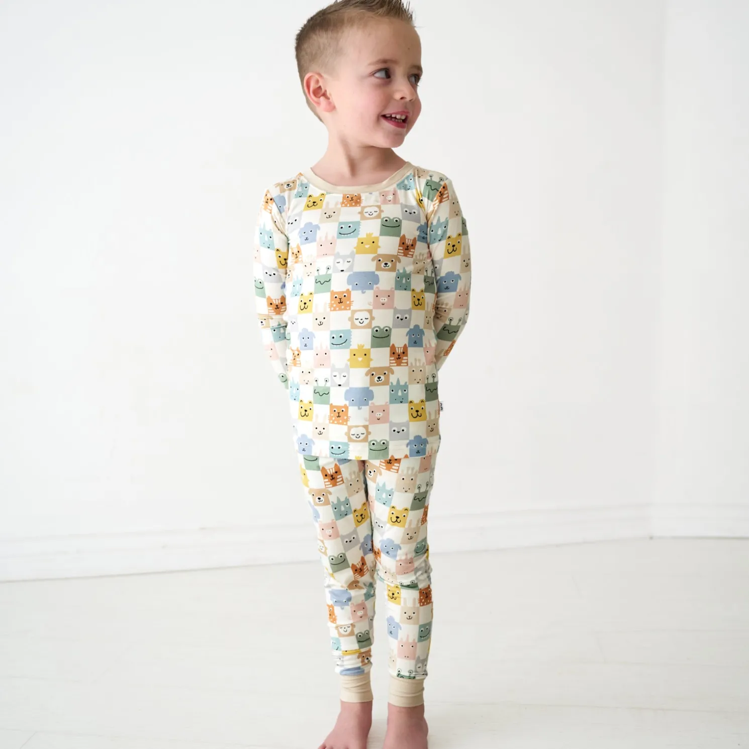 Check Mates Two-Piece Pajama Set