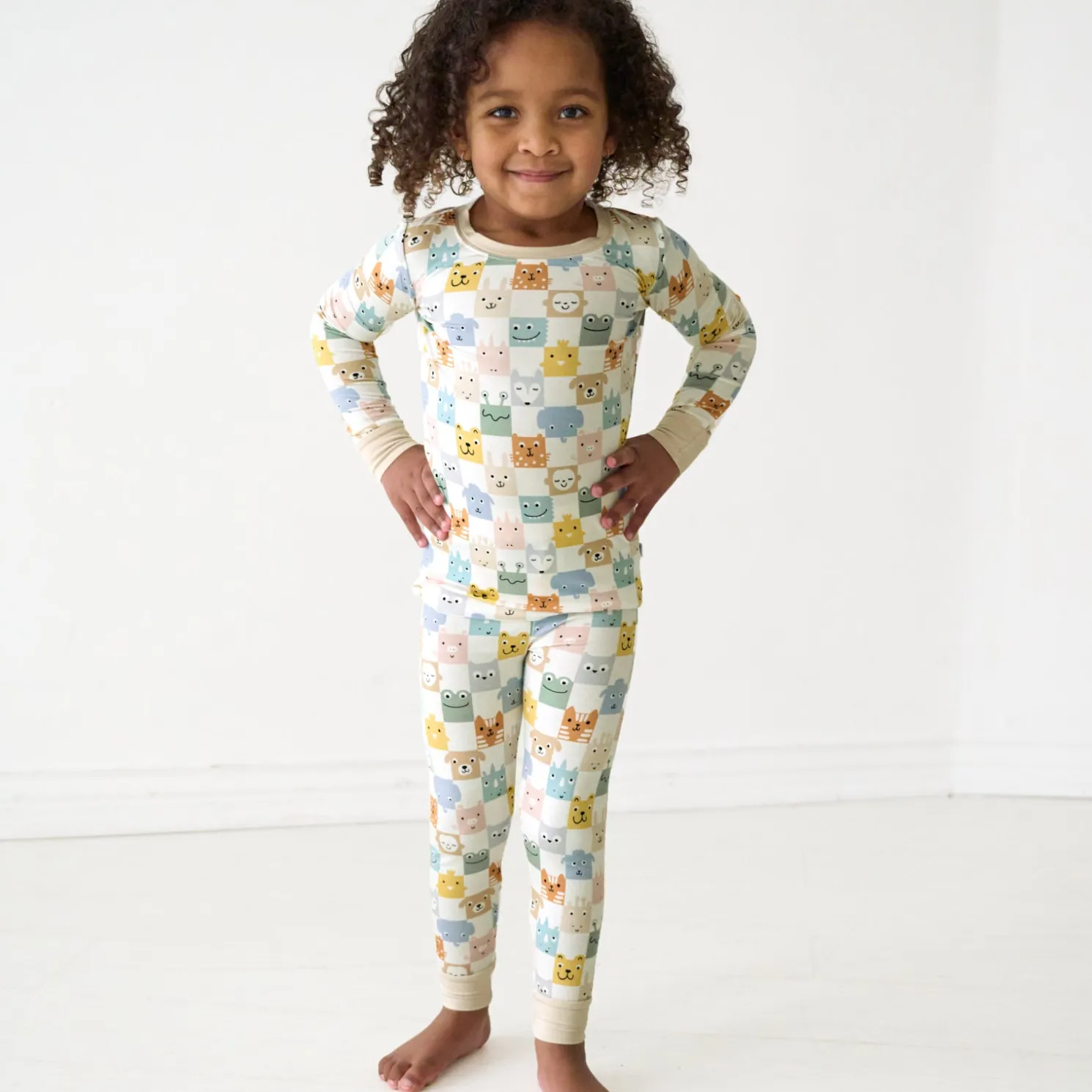 Check Mates Two-Piece Pajama Set