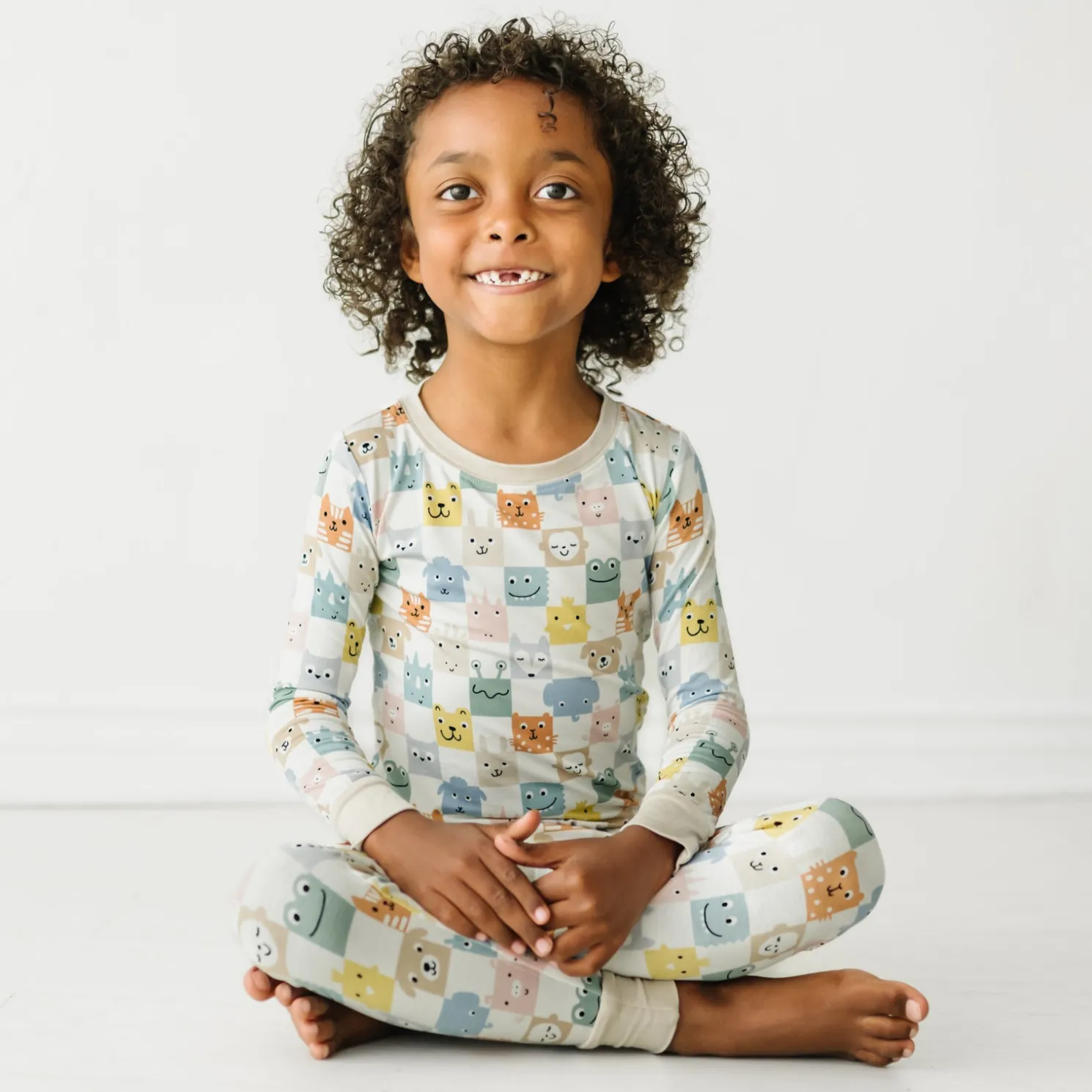 Check Mates Two-Piece Pajama Set