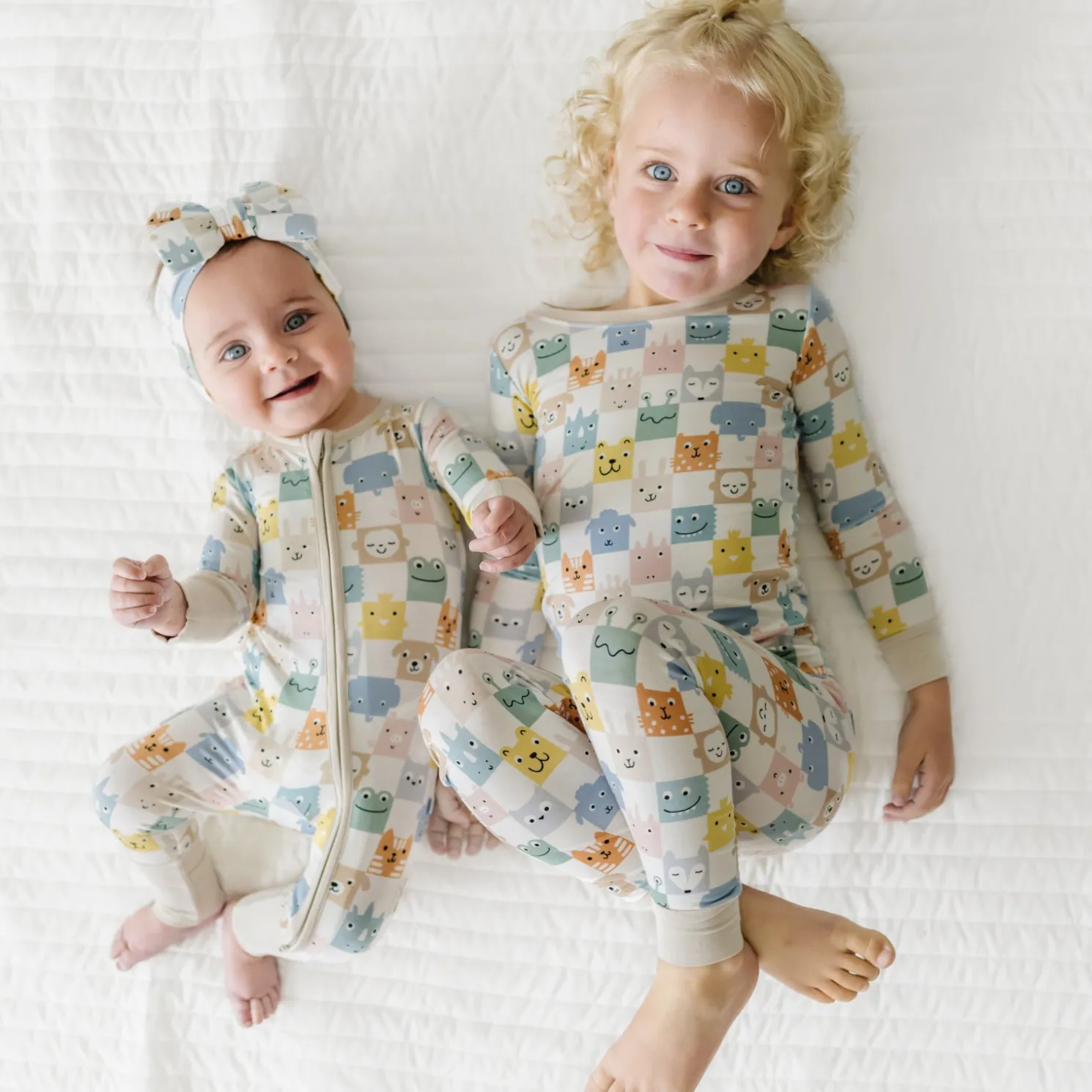 Check Mates Two-Piece Pajama Set