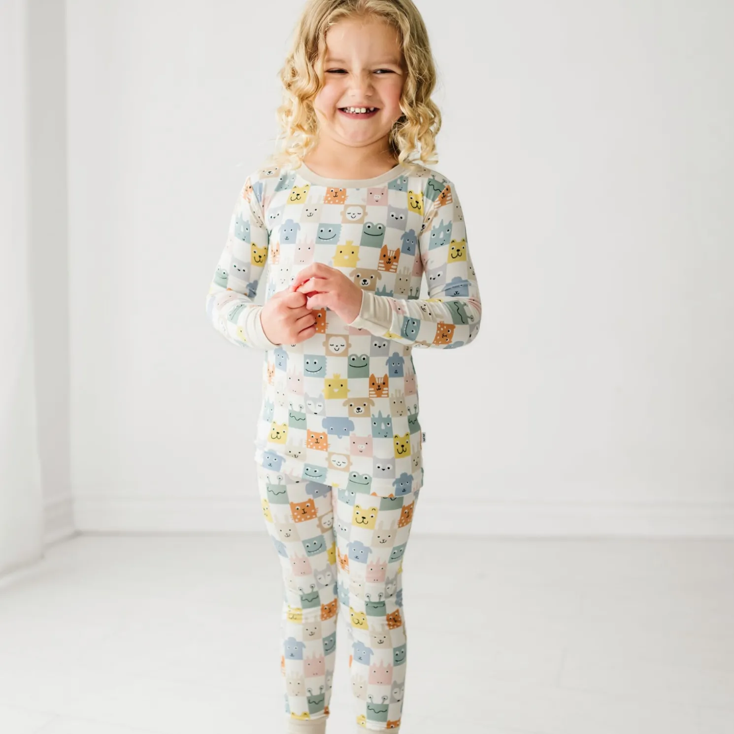 Check Mates Two-Piece Pajama Set