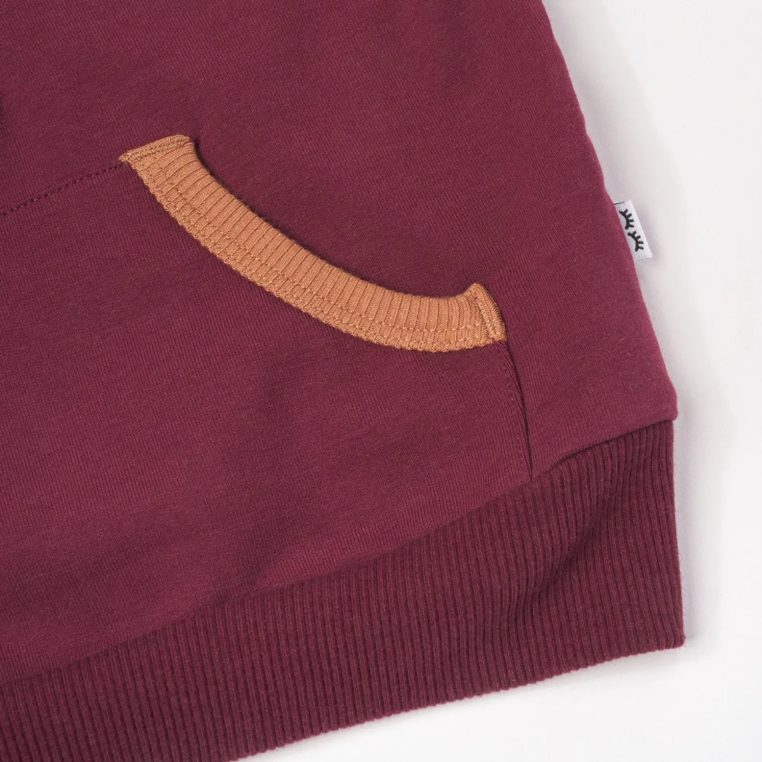 Classic Burgundy Henley Hoodie