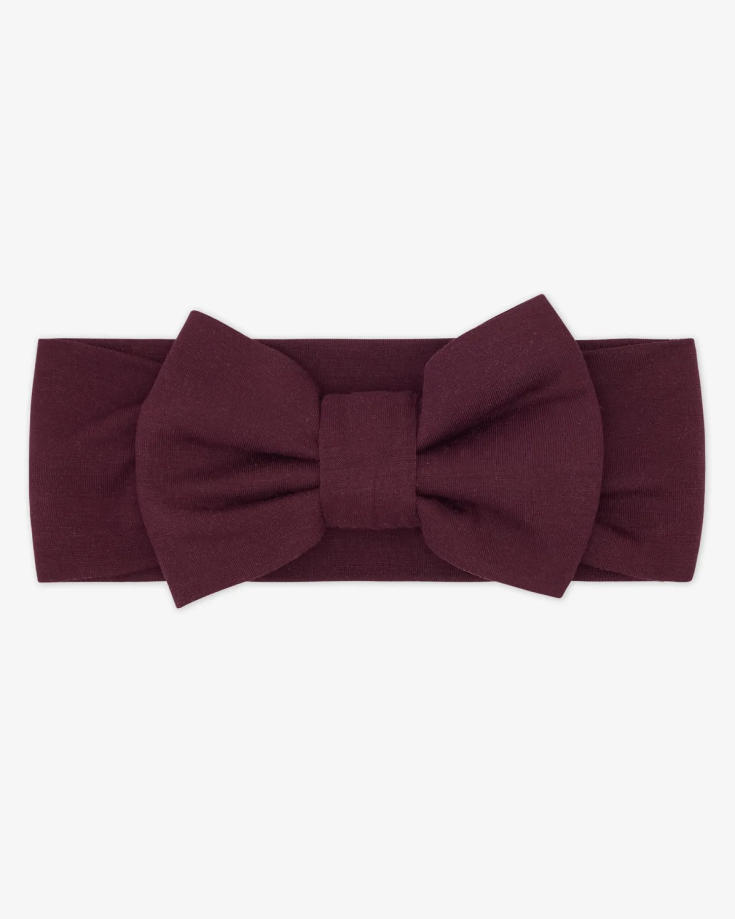 Classic Burgundy Luxe Bow Headband