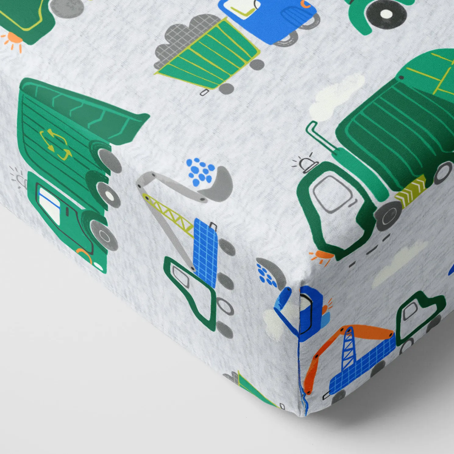 Clean Up Crew Fitted Crib Sheet