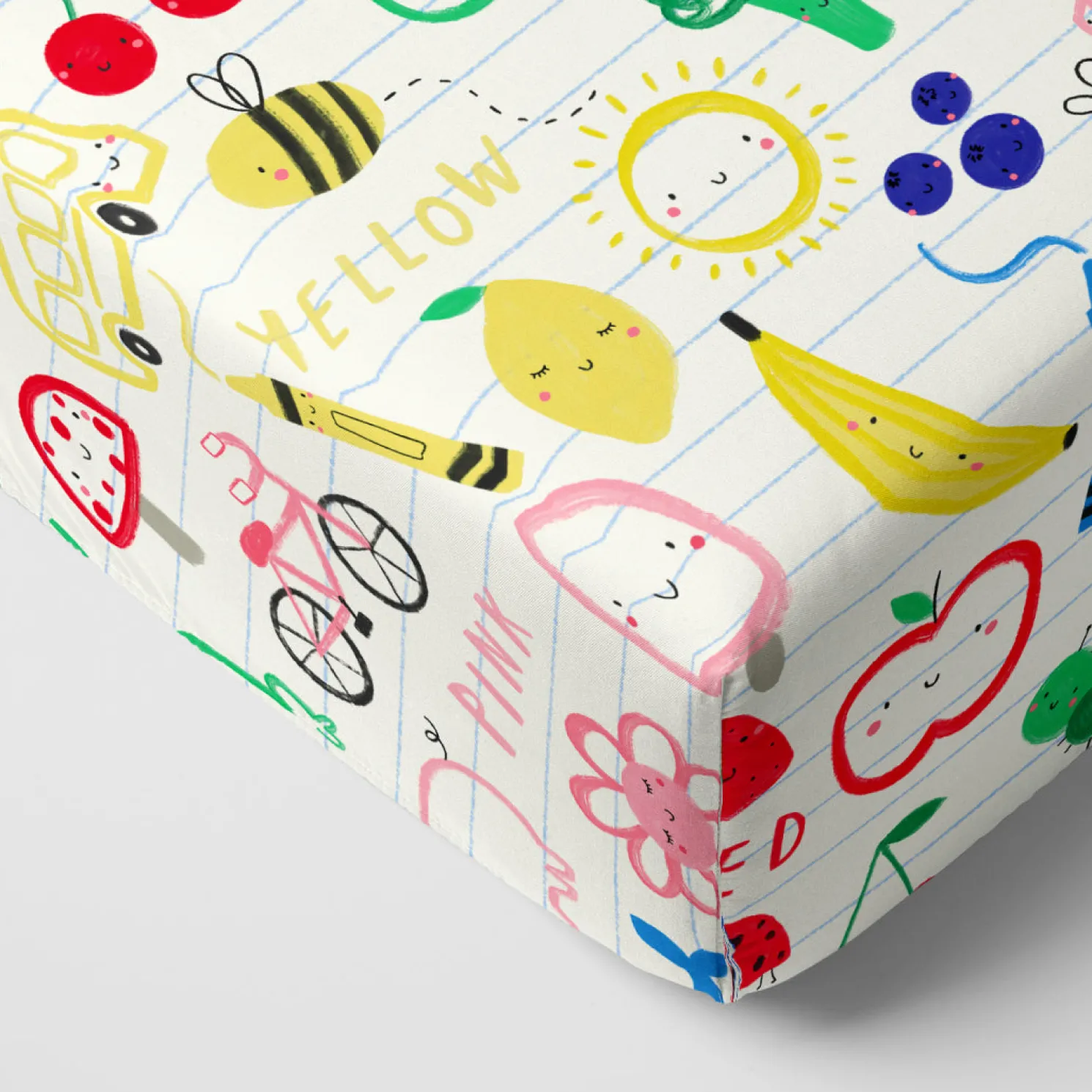 Coloring Crew Fitted Crib Sheet