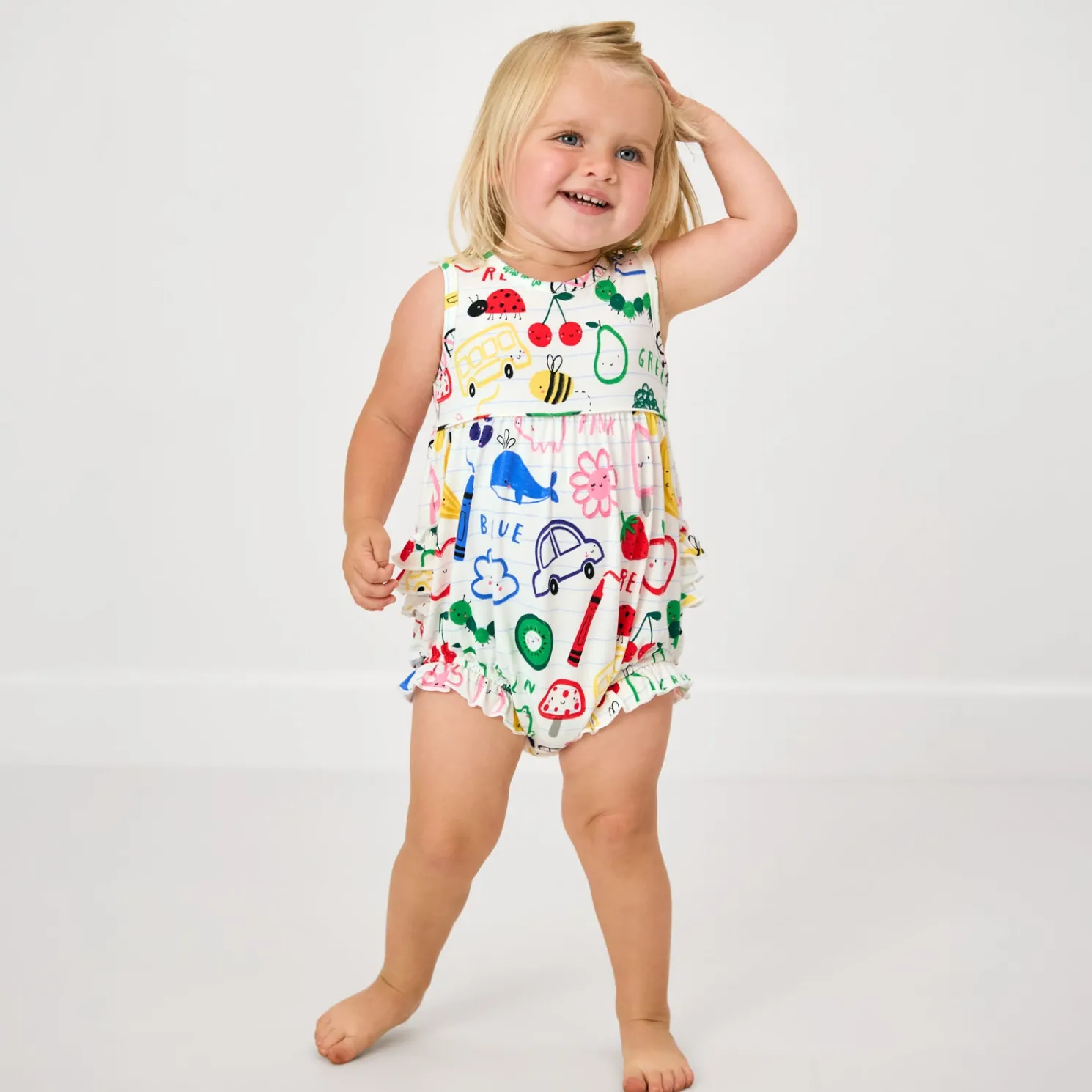Coloring Crew Bubble Romper