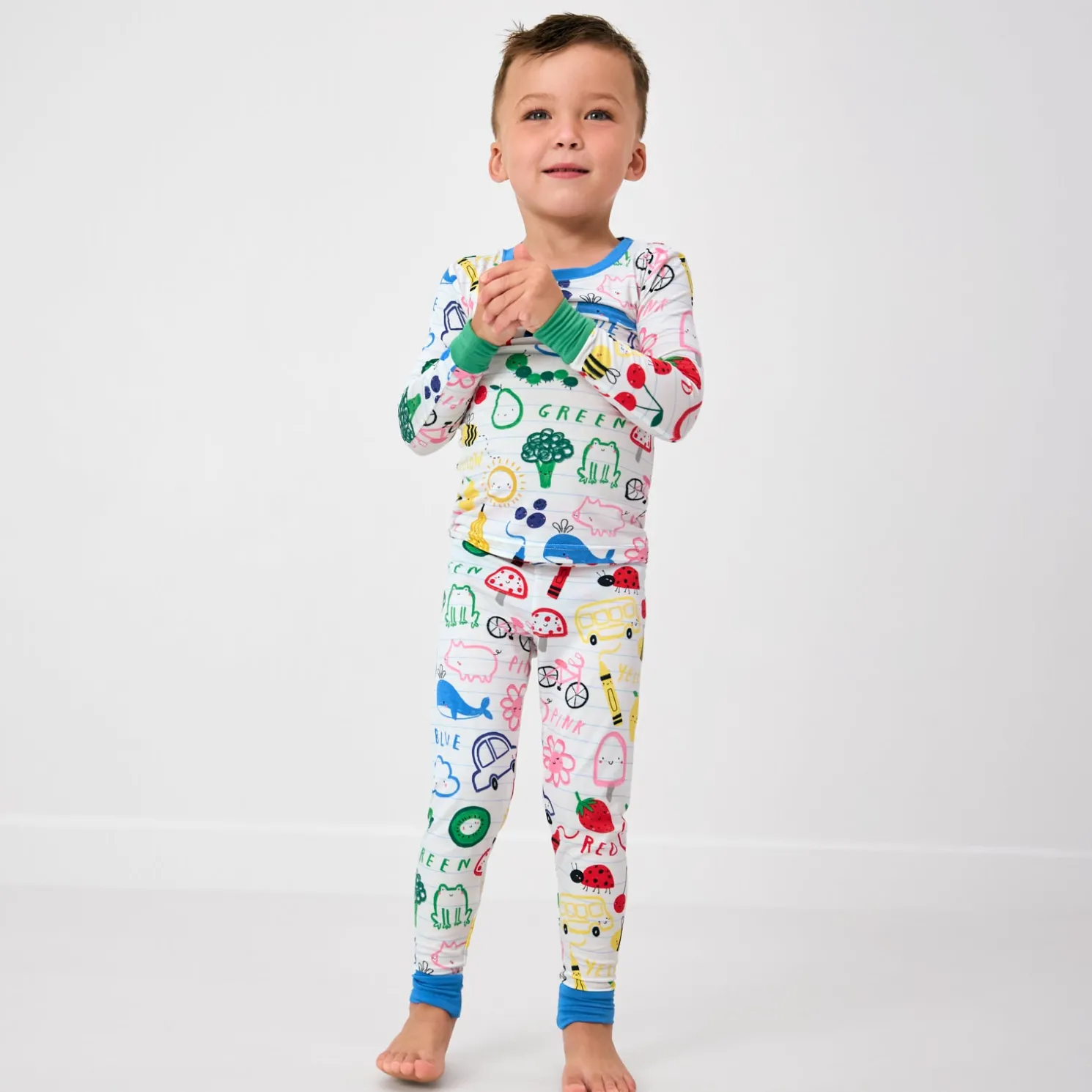 Coloring Crew Two-Piece Pajama Set