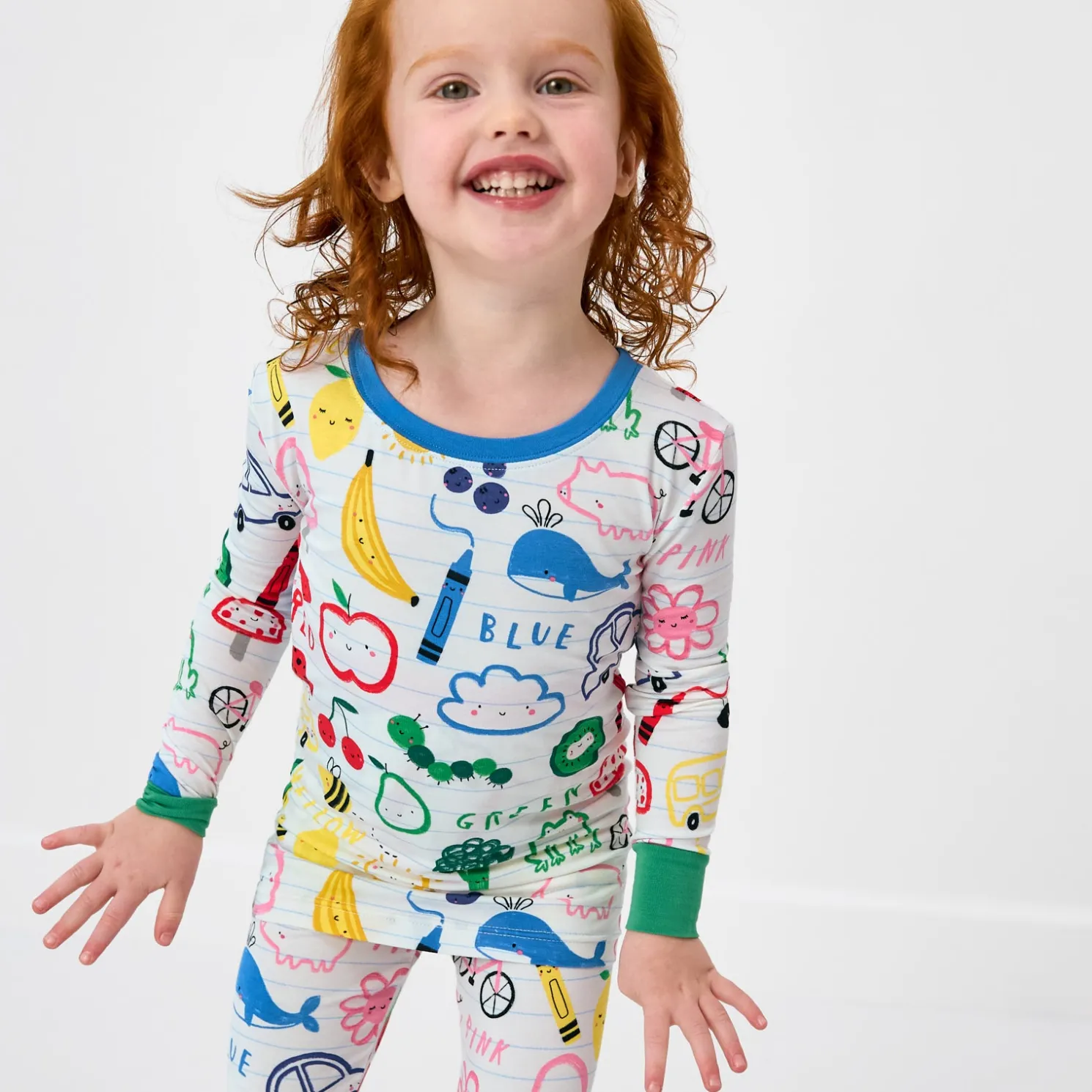 Coloring Crew Two-Piece Pajama Set