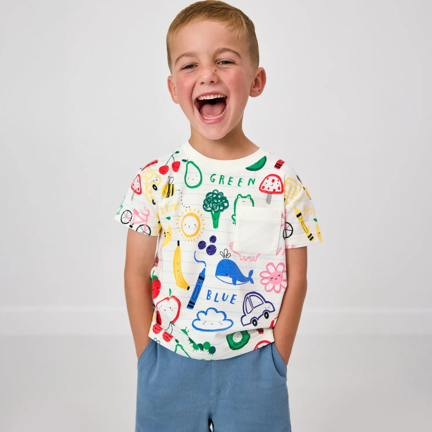 Coloring Crew Relaxed Pocket Tee