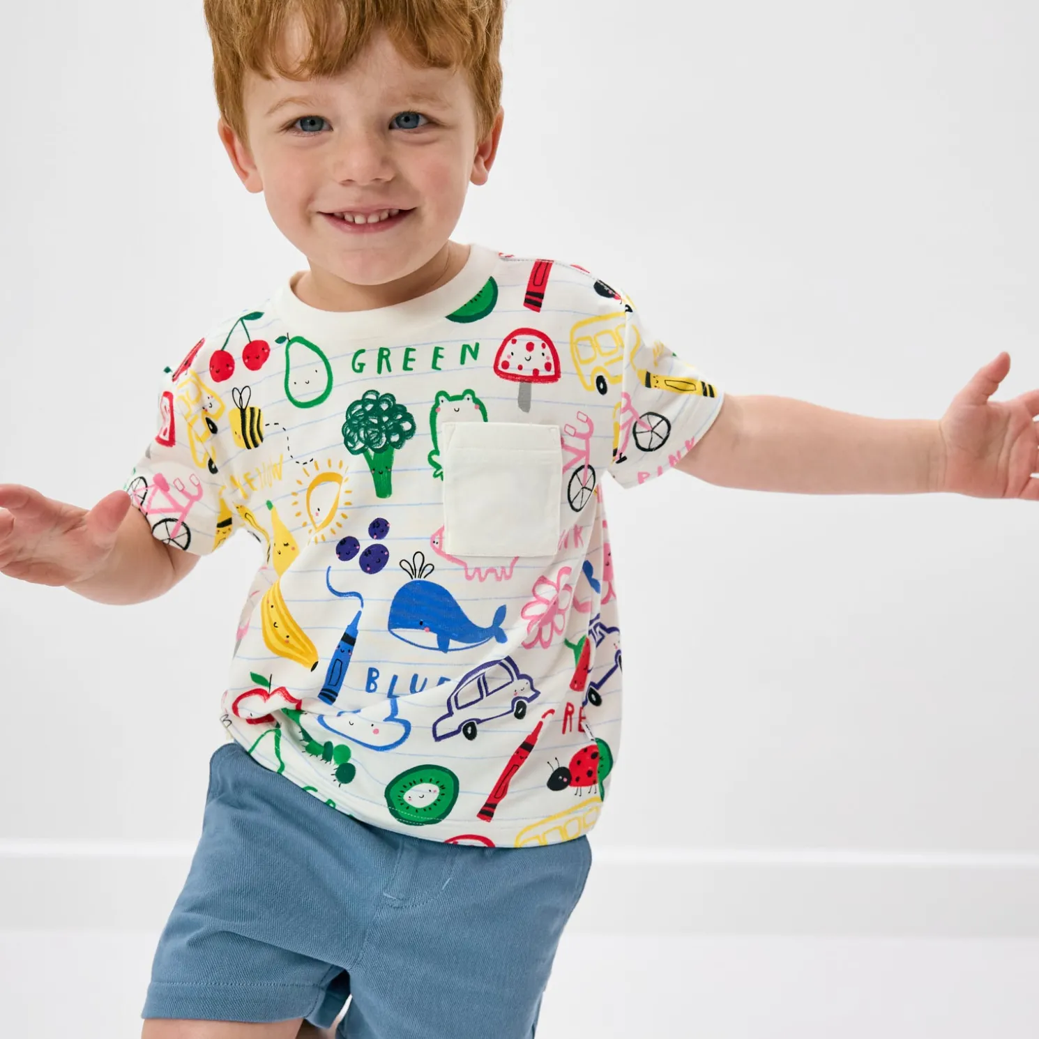 Coloring Crew Relaxed Pocket Tee