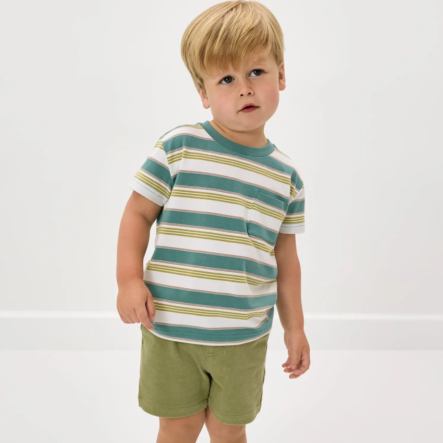 Comet Stripes Relaxed Pocket Tee