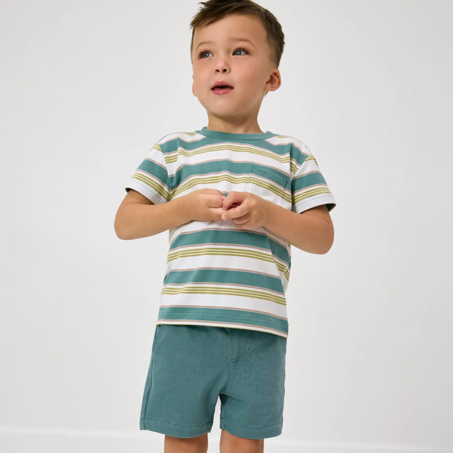 Comet Stripes Relaxed Pocket Tee