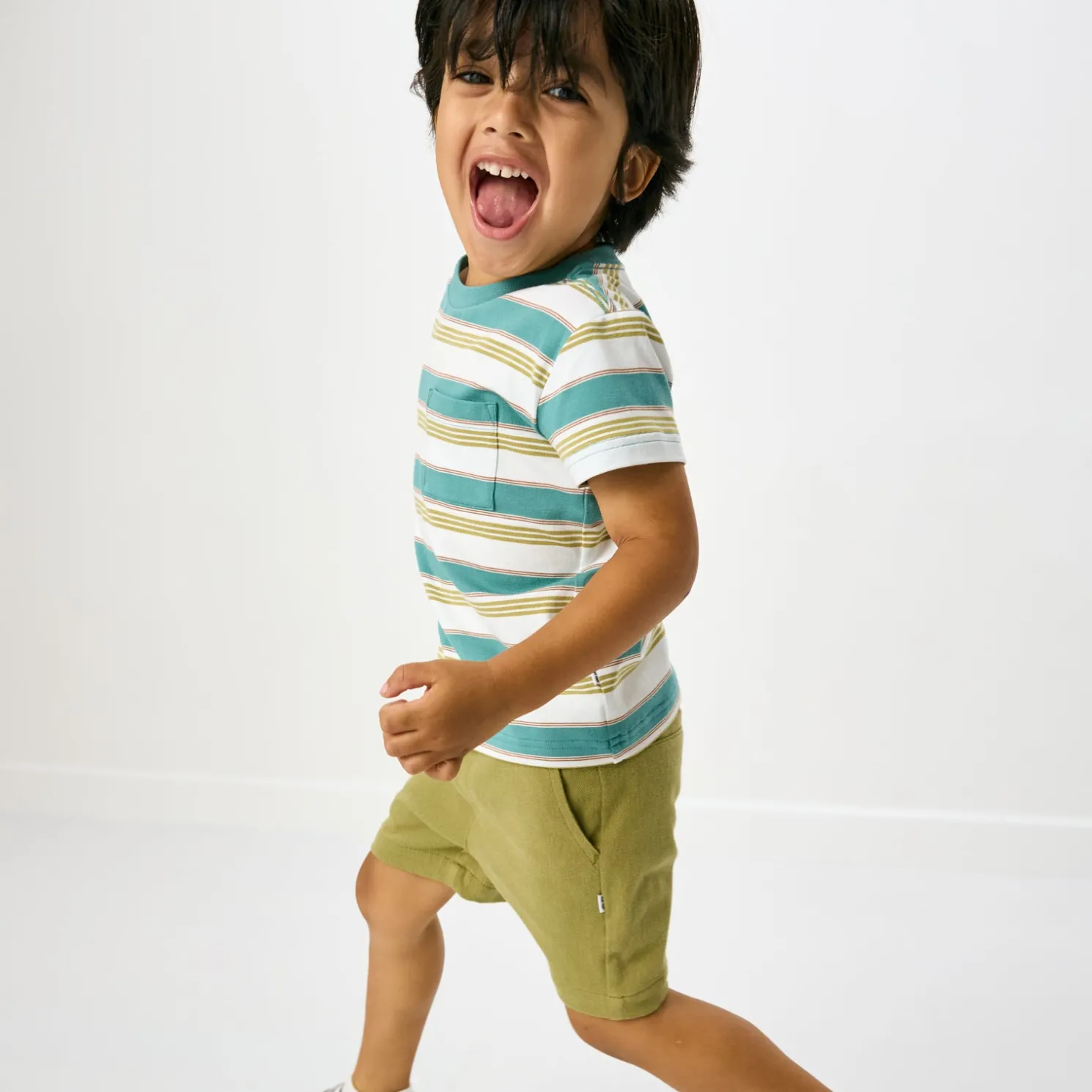 Comet Stripes Relaxed Pocket Tee