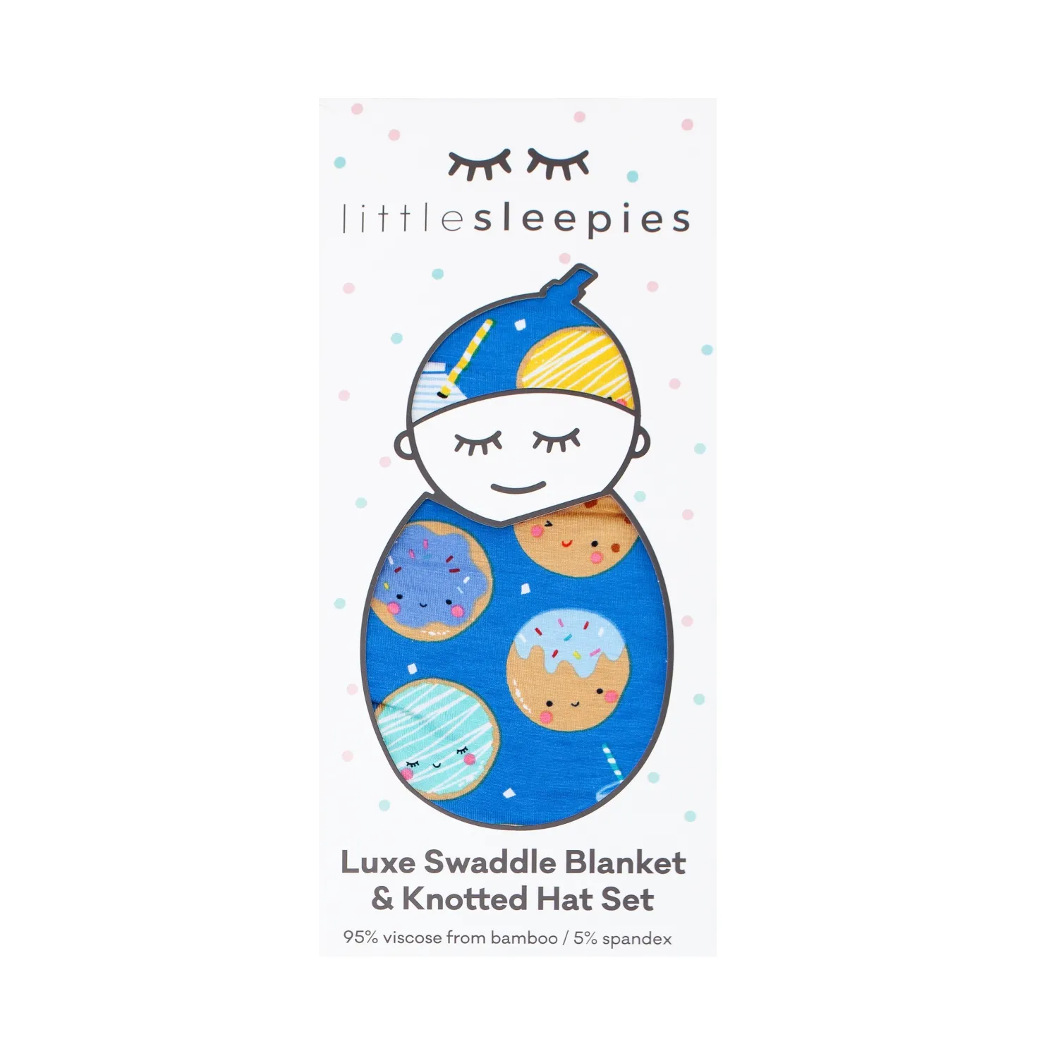 Cookies & Milk Swaddle & Hat Set