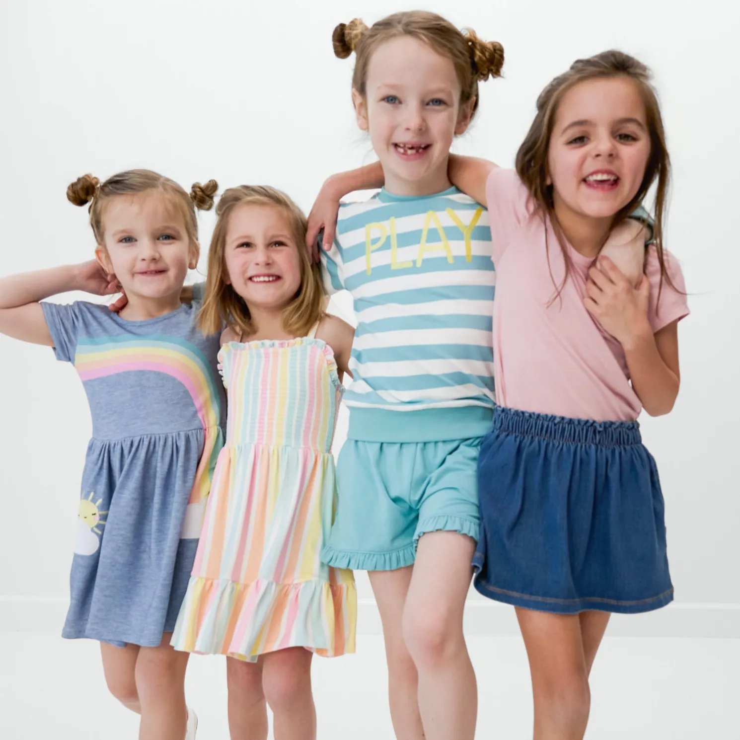 Cool Teal Ruffle Shorts