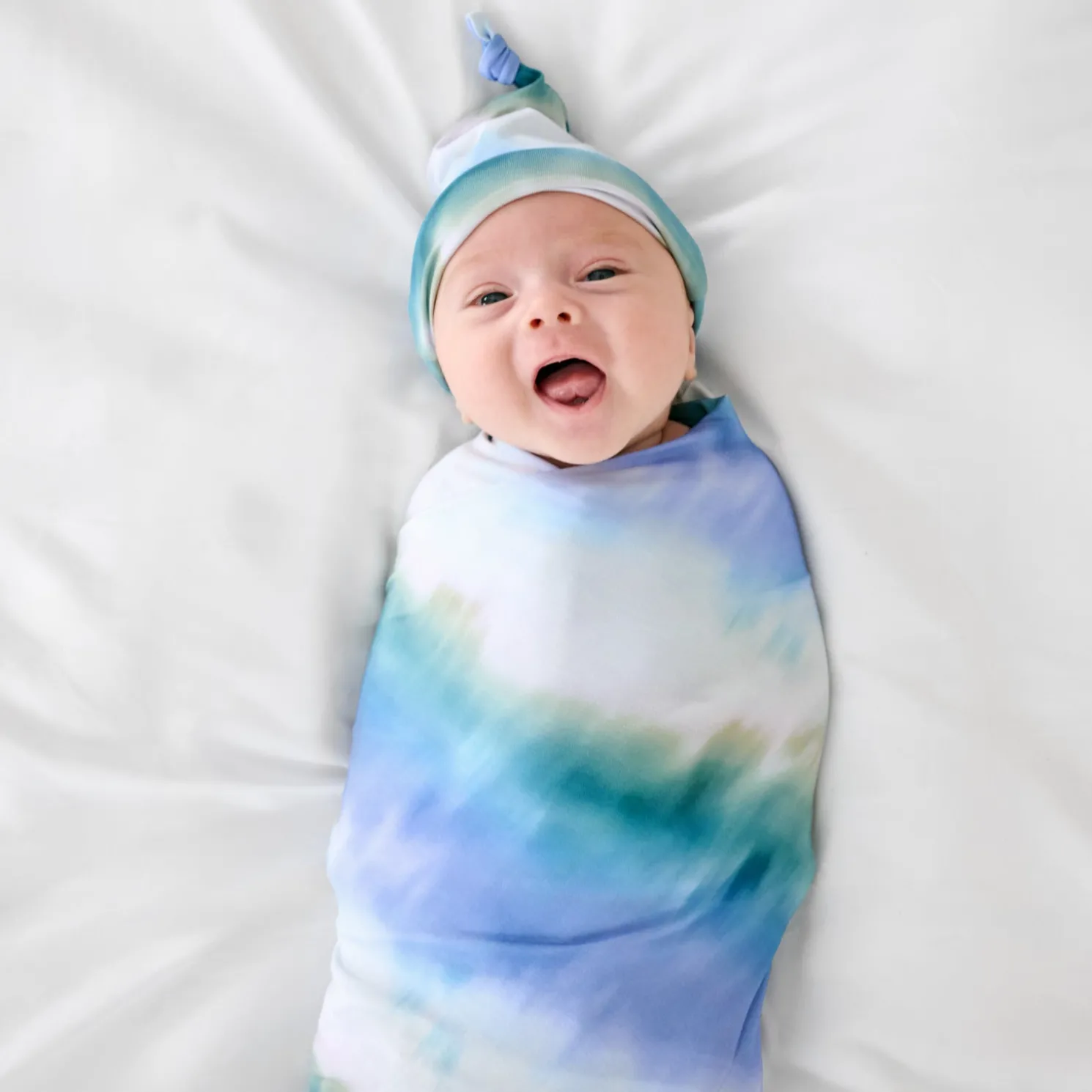 Cosmic Mist Swaddle & Hat Set