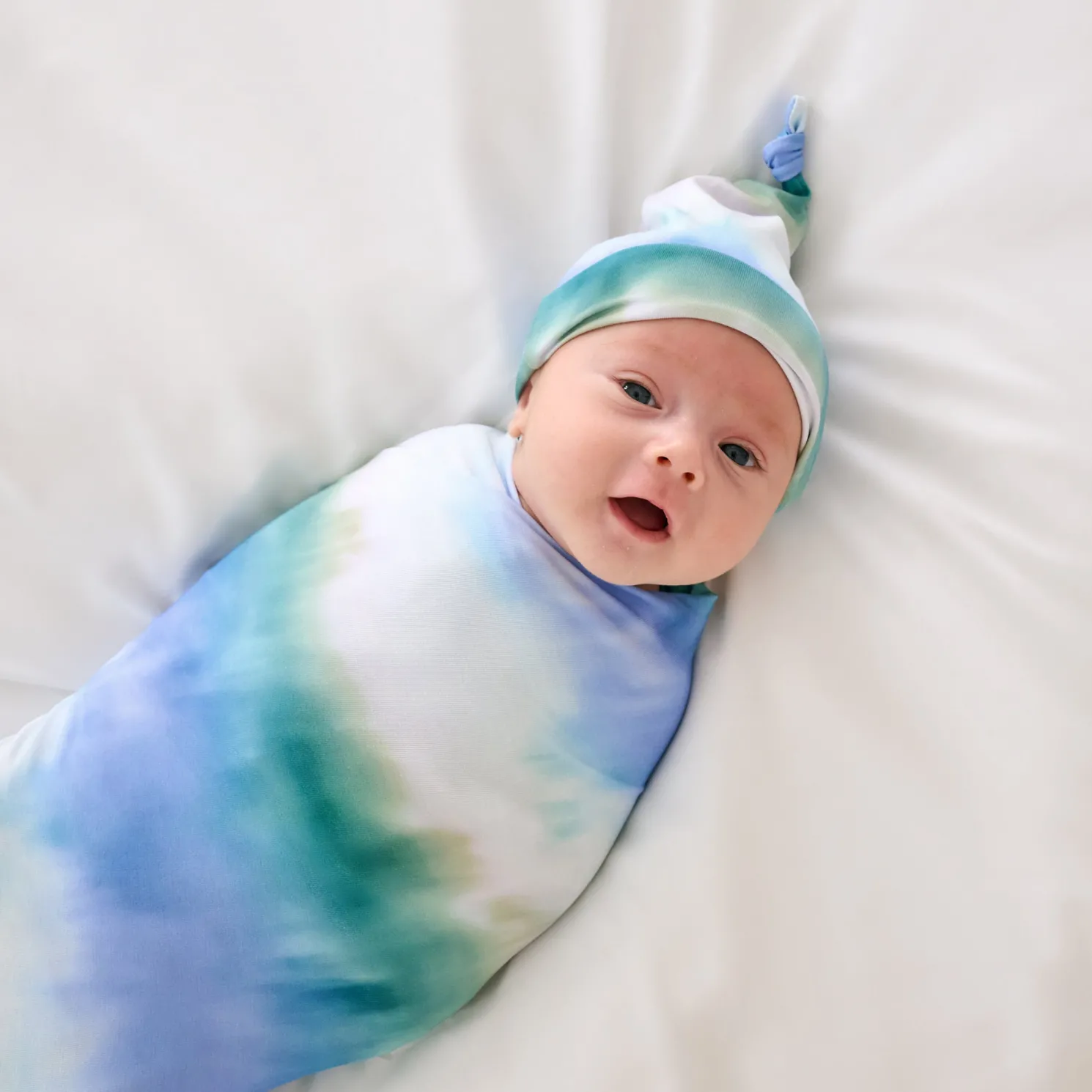 Cosmic Mist Swaddle & Hat Set