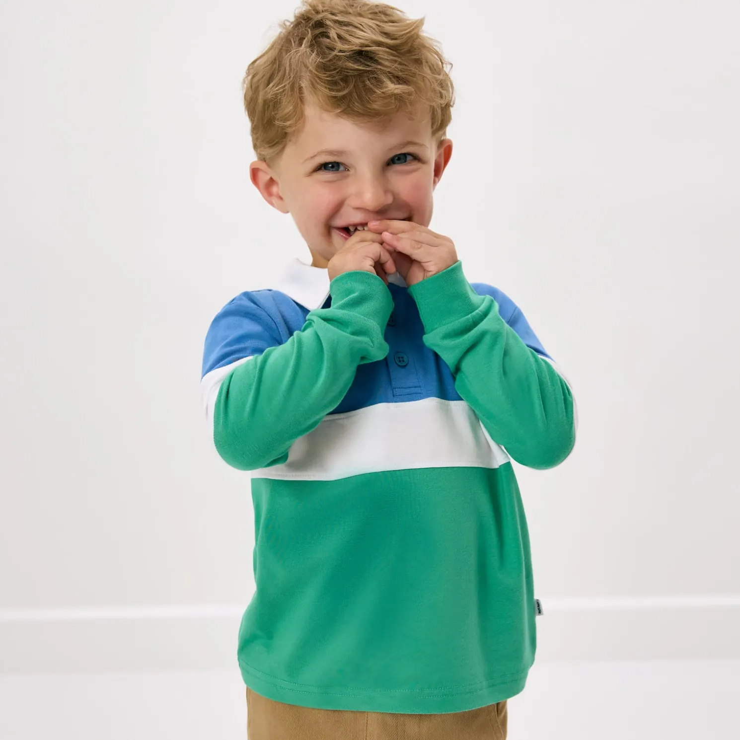 Crisp Green Rugby Shirt