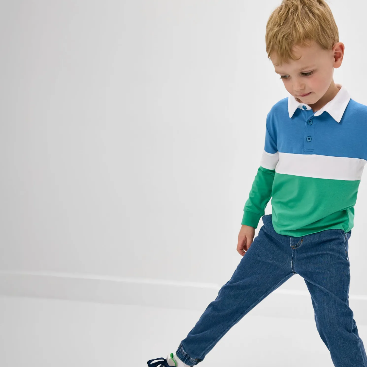 Crisp Green Rugby Shirt