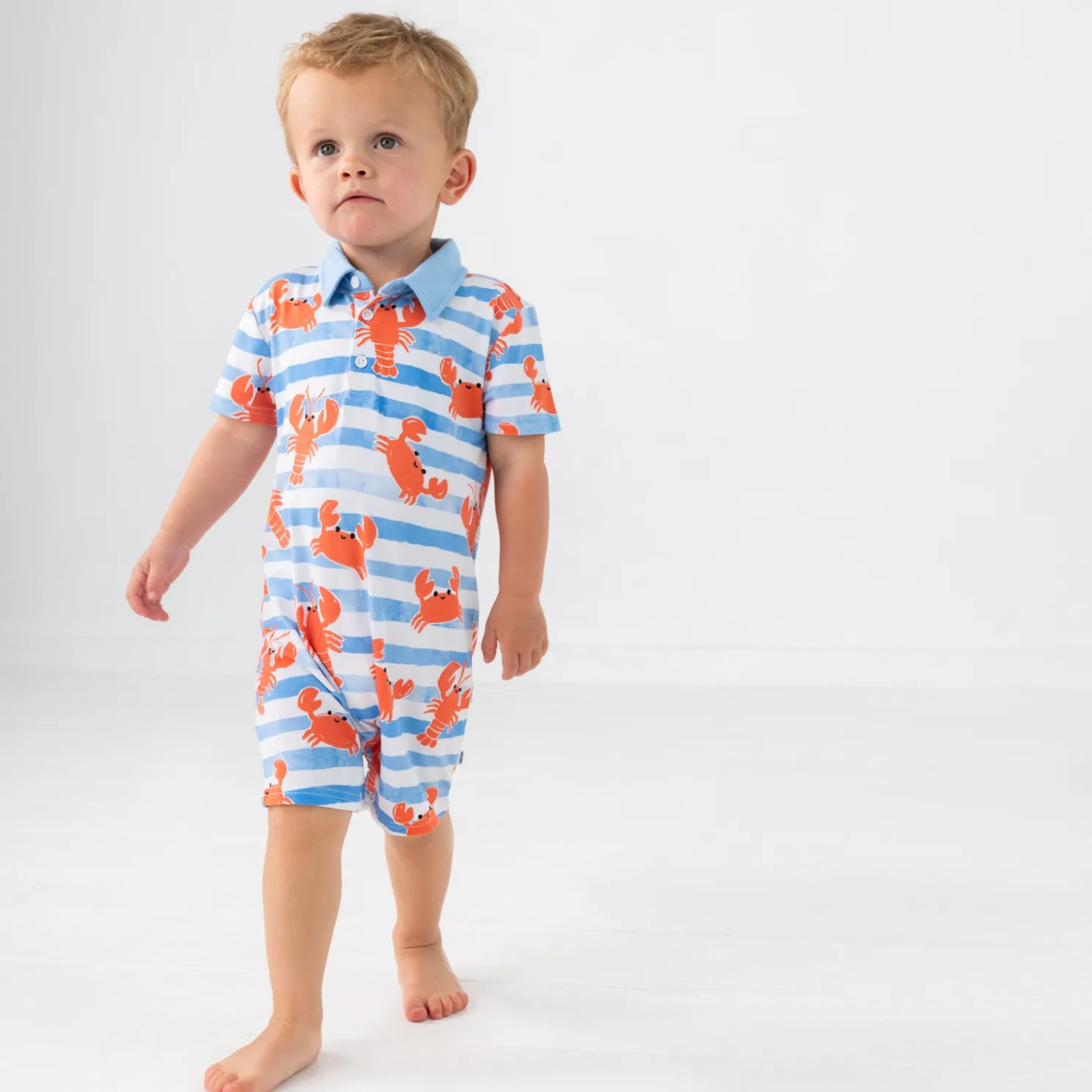 Crustacean Crew Polo Shorty Romper