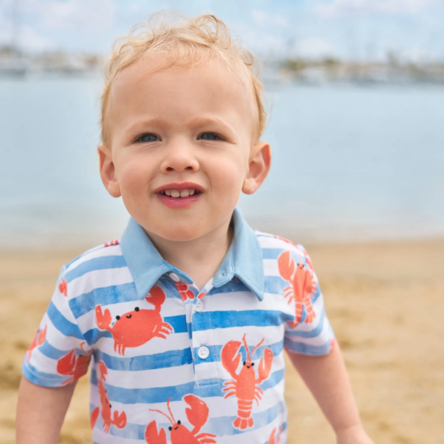 Crustacean Crew Polo Shorty Romper