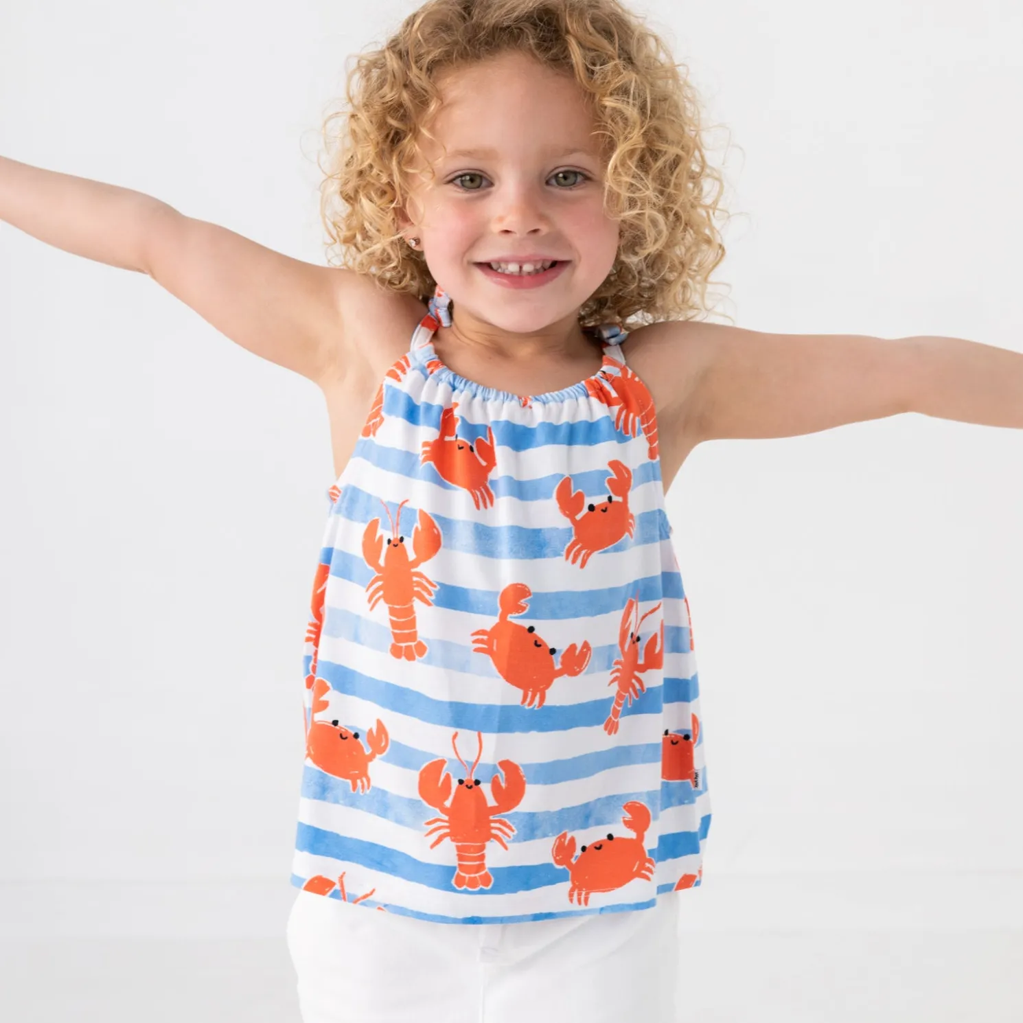 Crustacean Crew Bow Strap Tank
