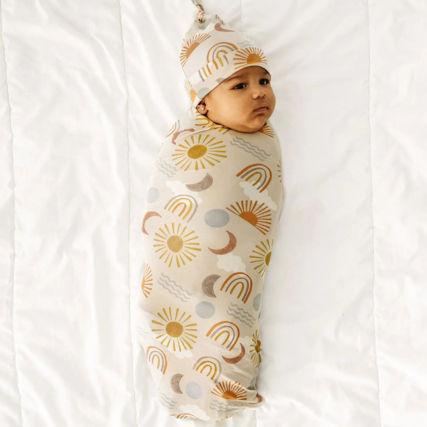 Desert Sunrise Swaddle & Hat Set
