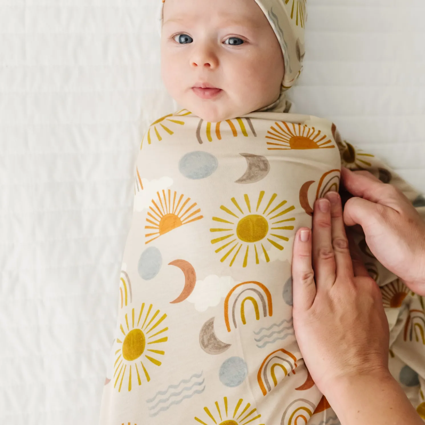 Desert Sunrise Swaddle & Hat Set