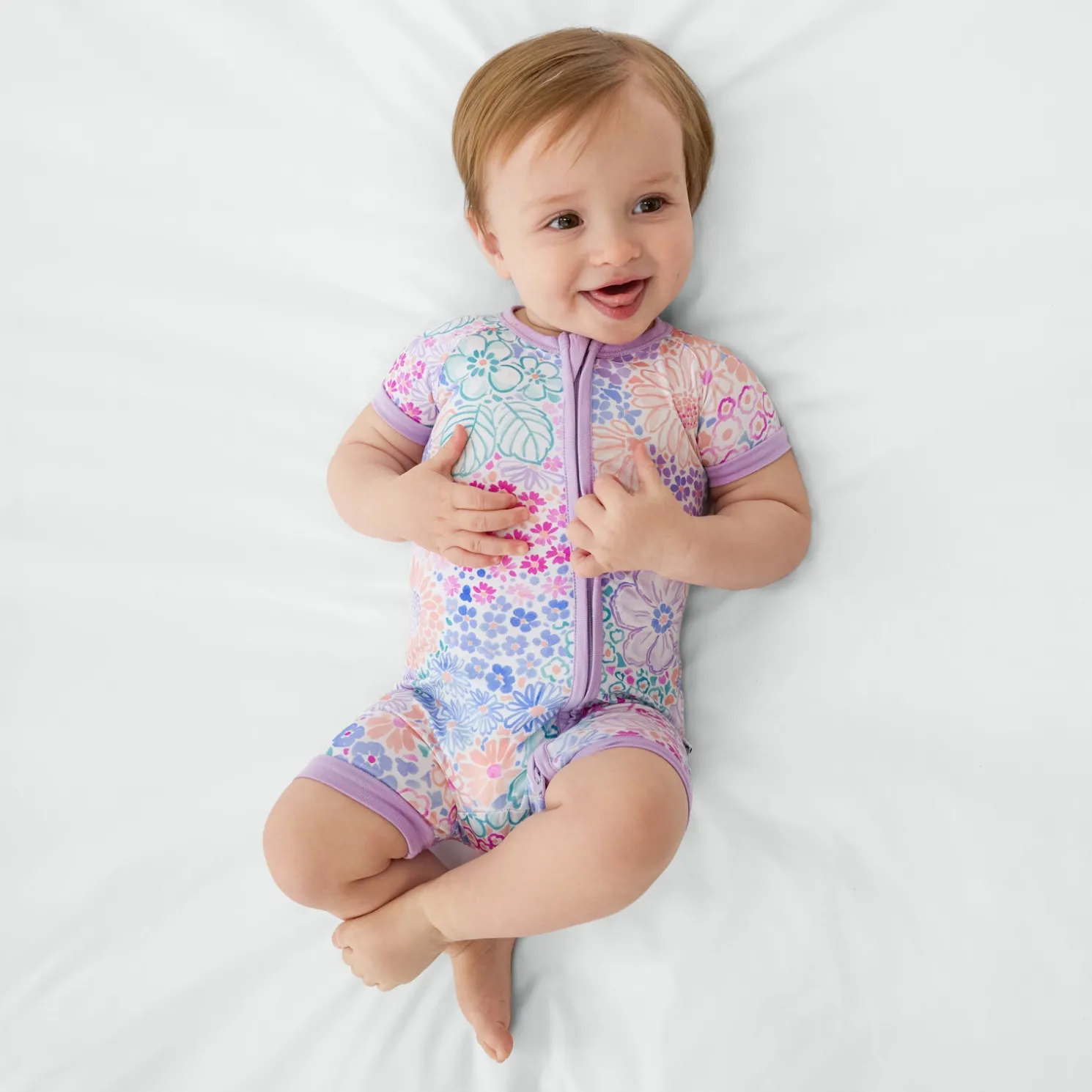 Doodle Blooms Shorty Zippy