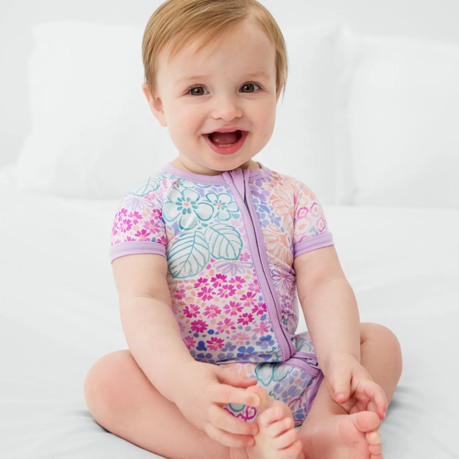 Doodle Blooms Shorty Zippy