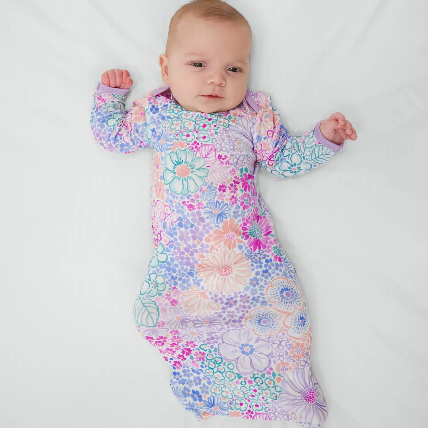 Doodle Blooms Infant Gown