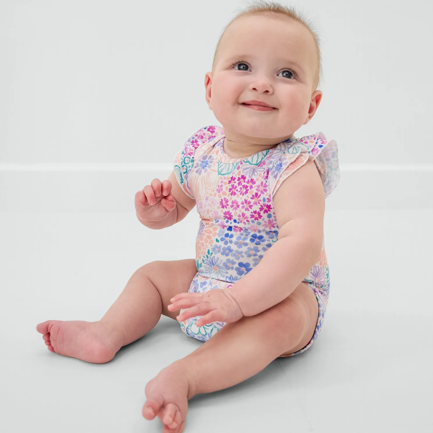 Doodle Blooms Flutter Bodysuit