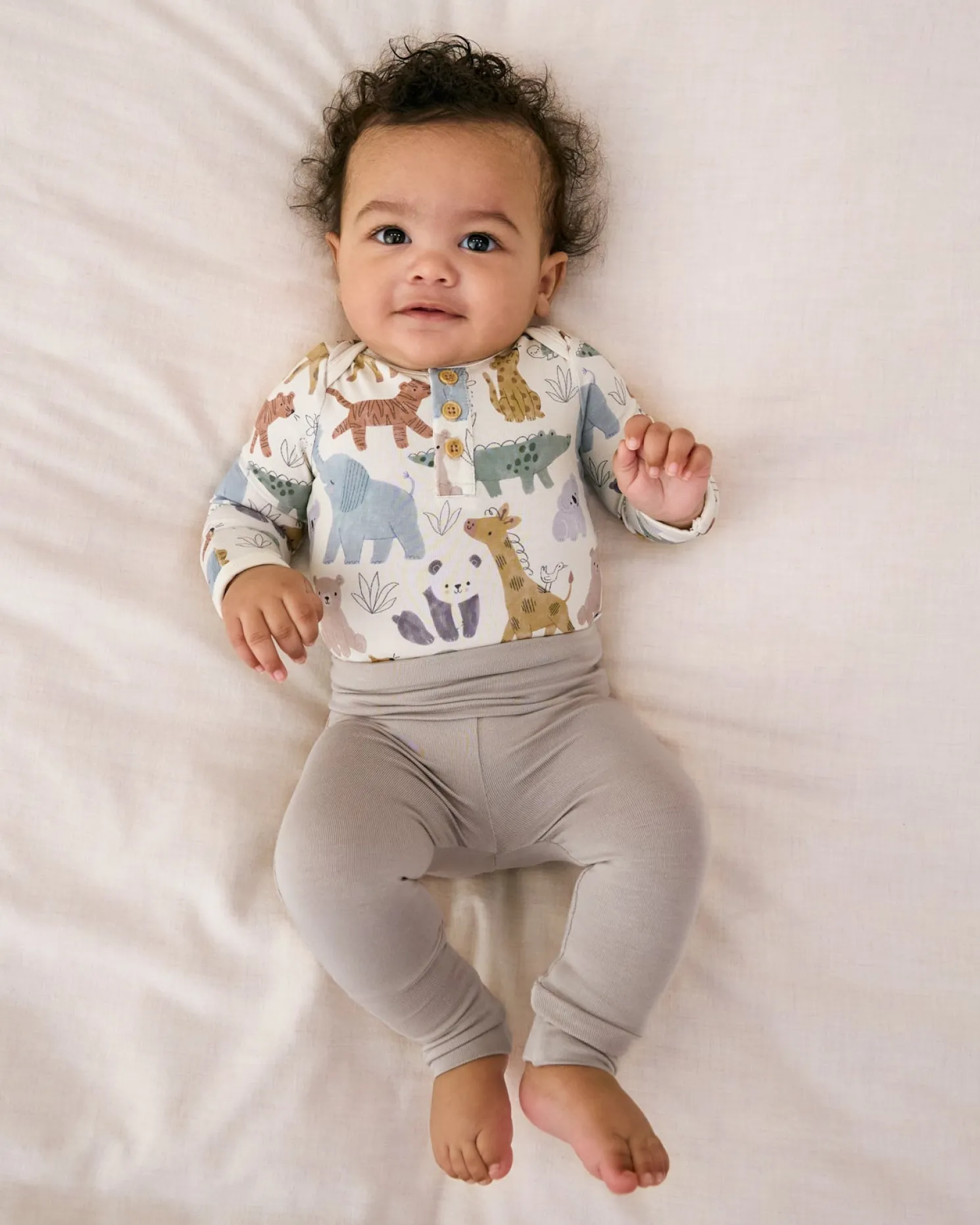 Dove Gray Fold-Over Legging