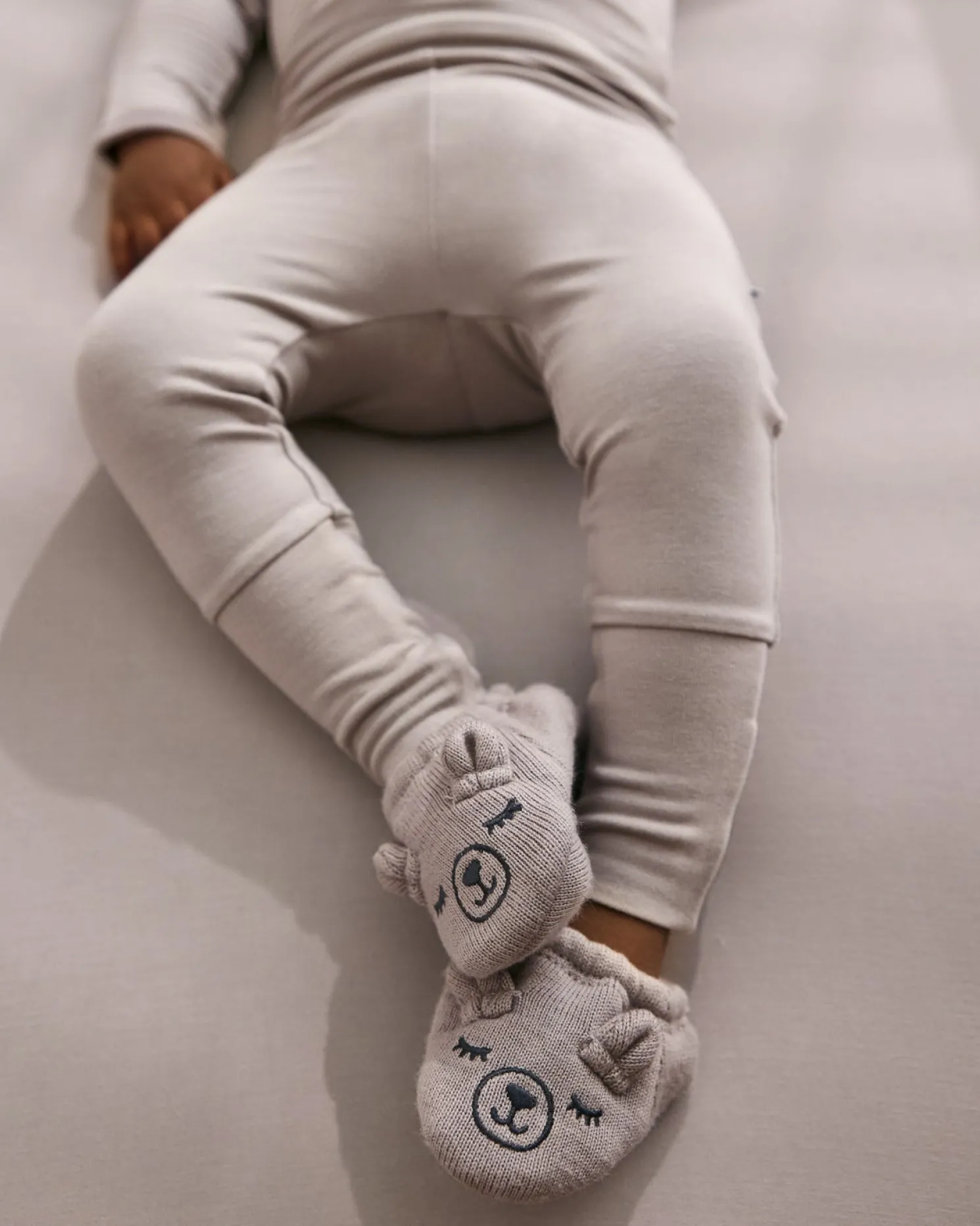 Dove Gray Bear Booties