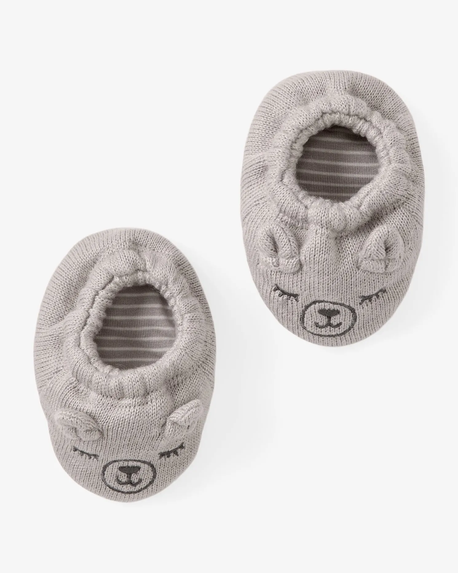 Dove Gray Bear Booties